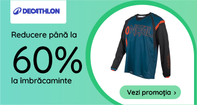 Decathlon - reduceri până la 60% pentru îmbrăcaminte