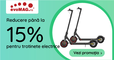 EvoMag - reduceri pana la 15% pentru trotinete electrice