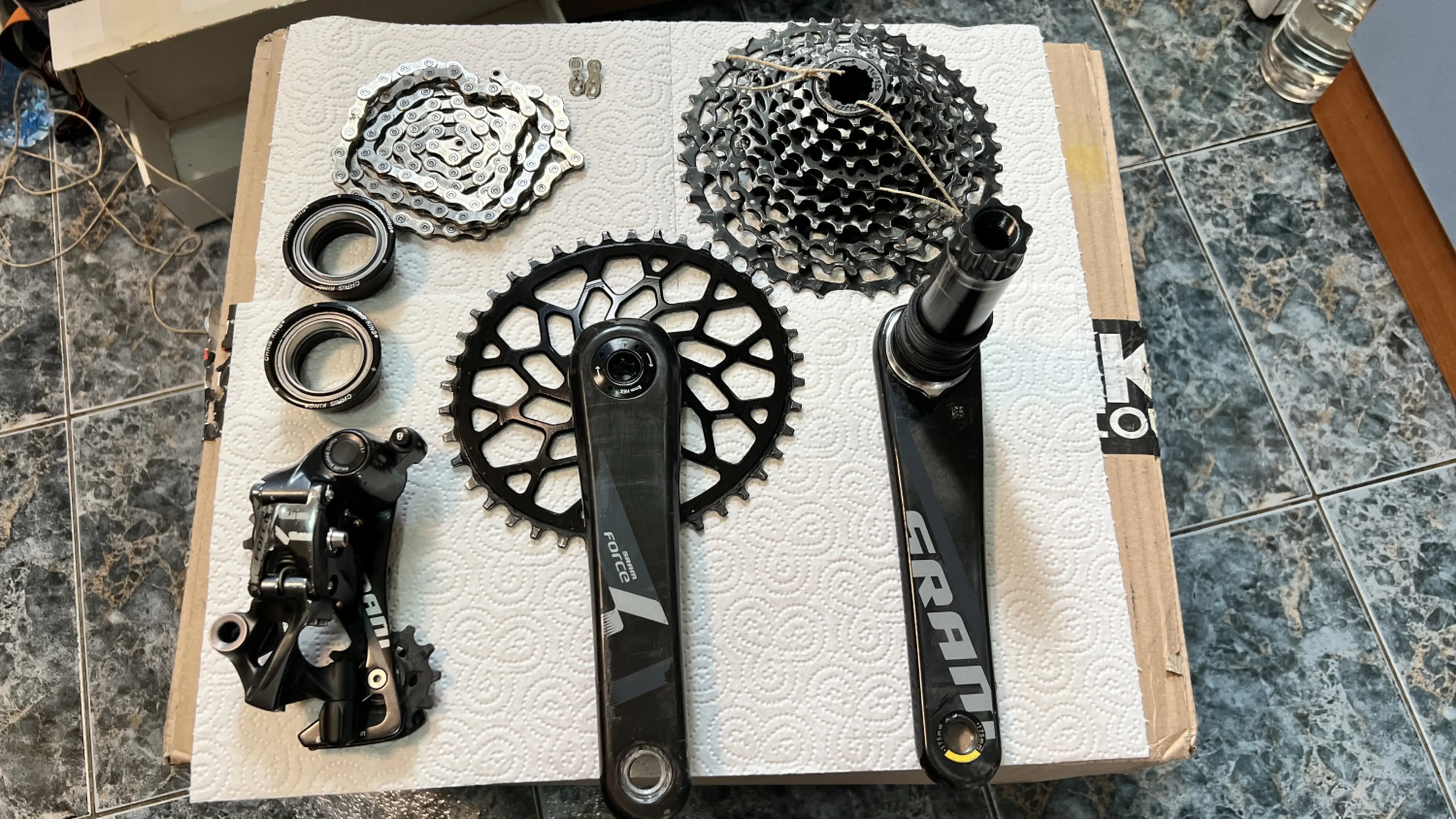 1. Groupset complet Sram Force CX1 1x11