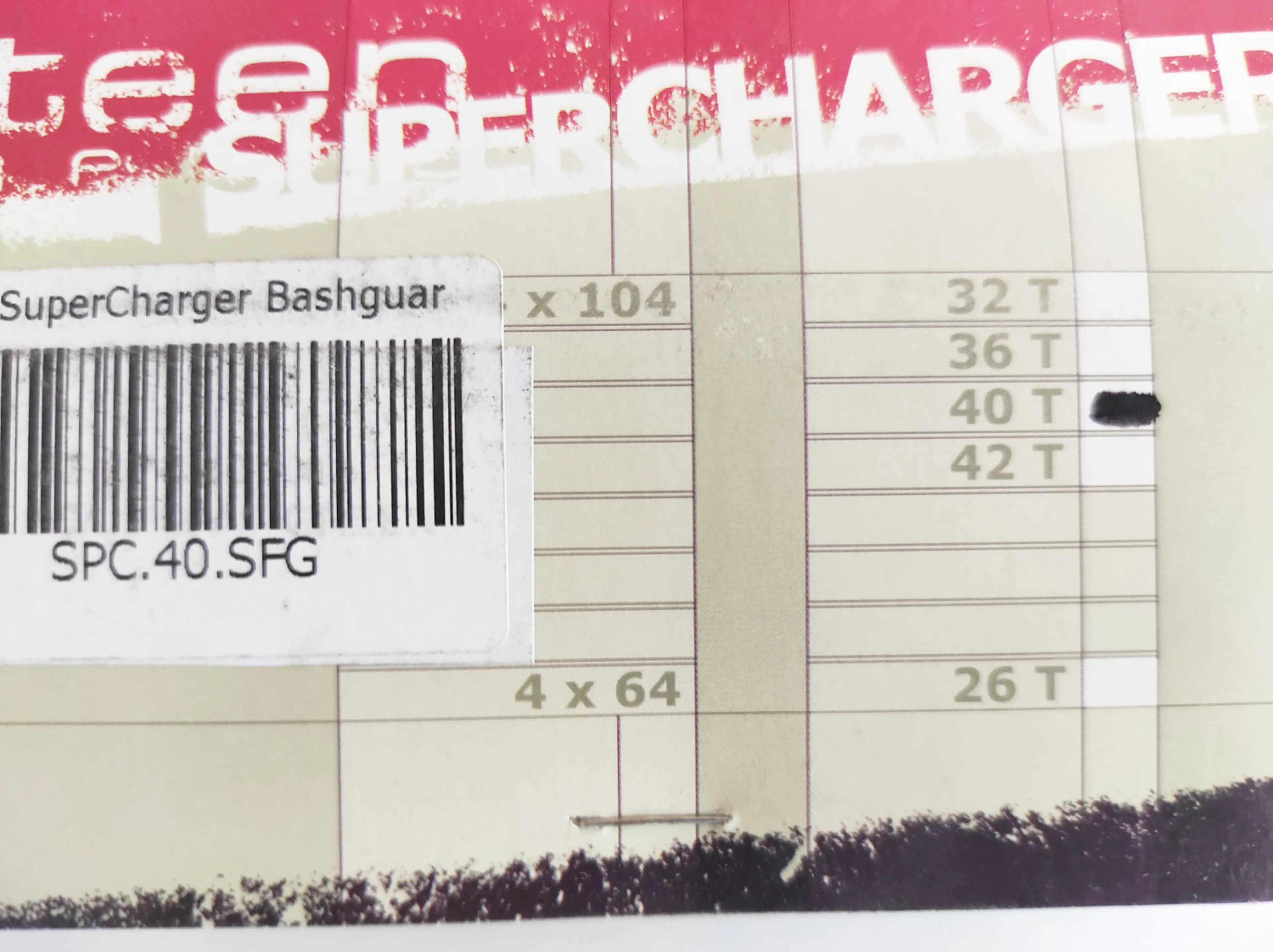 6. Bashguard E*thirteen Supercharger 40T, 104 BCD, verde, nou