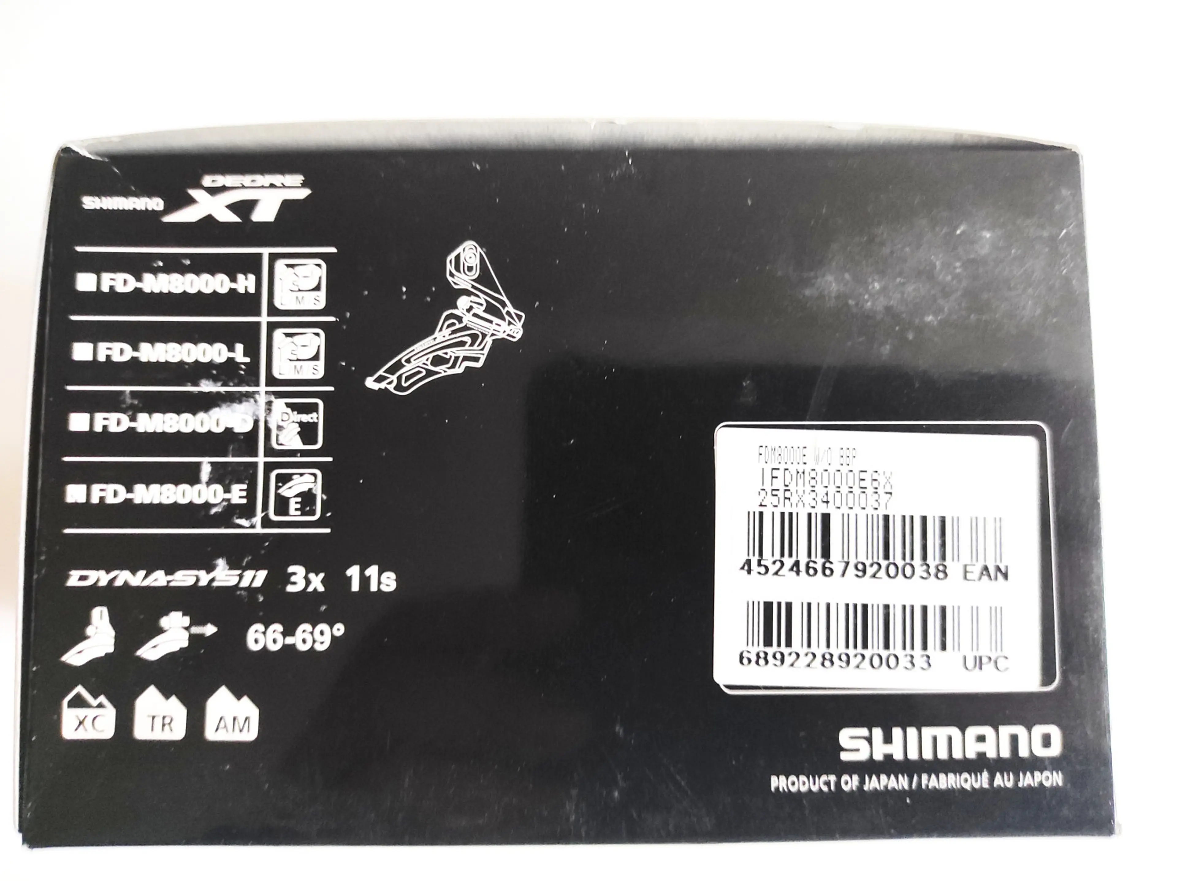 6. Schimbator foi Shimano Deore XT FD-M8000 3x11V E-type nou