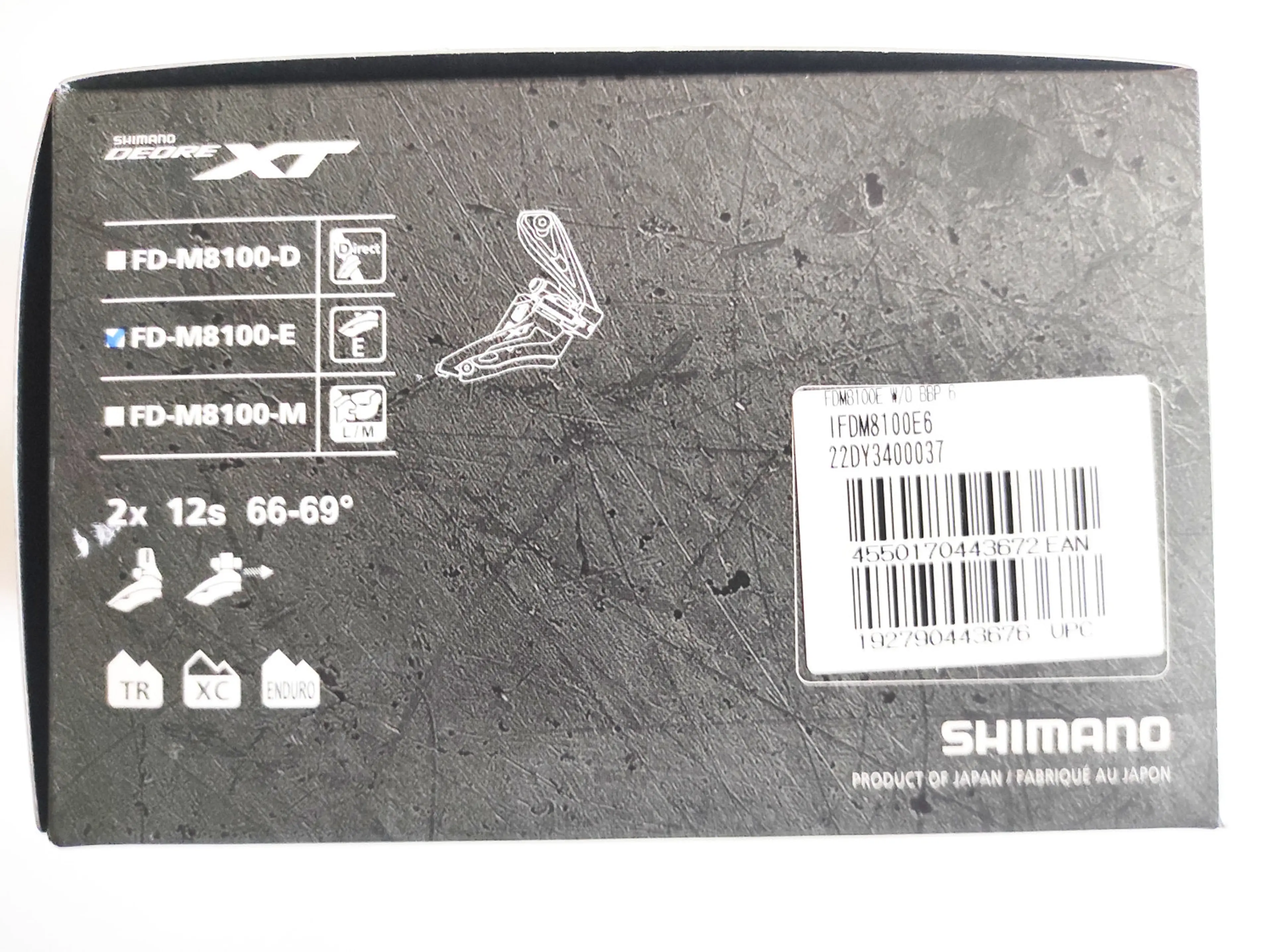 13. Schimbator foi Shimano XT FD-M8100-E 2x12v. E-type nou