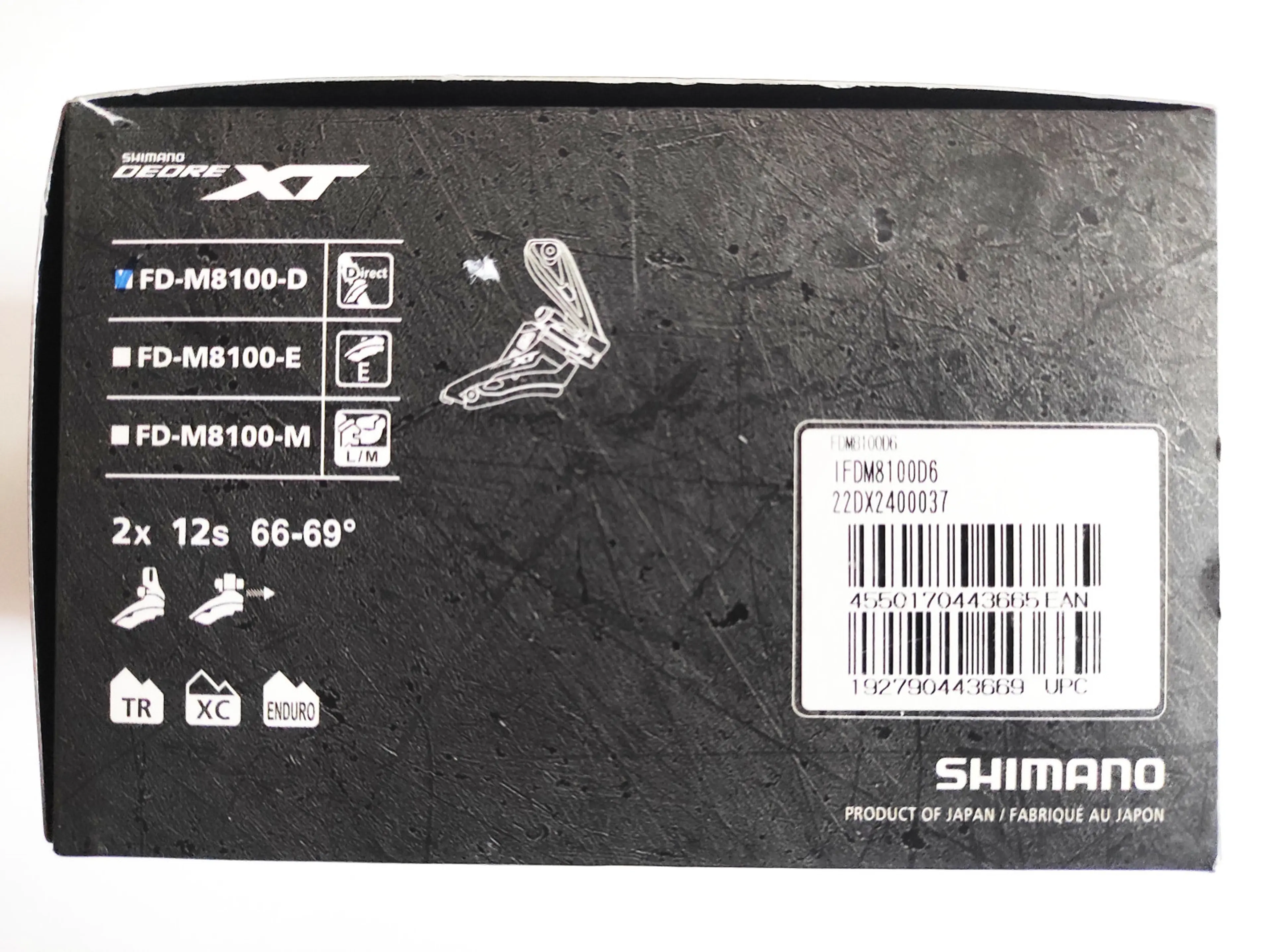 11. Schimbator foi Shimano XT FD-M8100-D 2x12v. Direct Mount nou