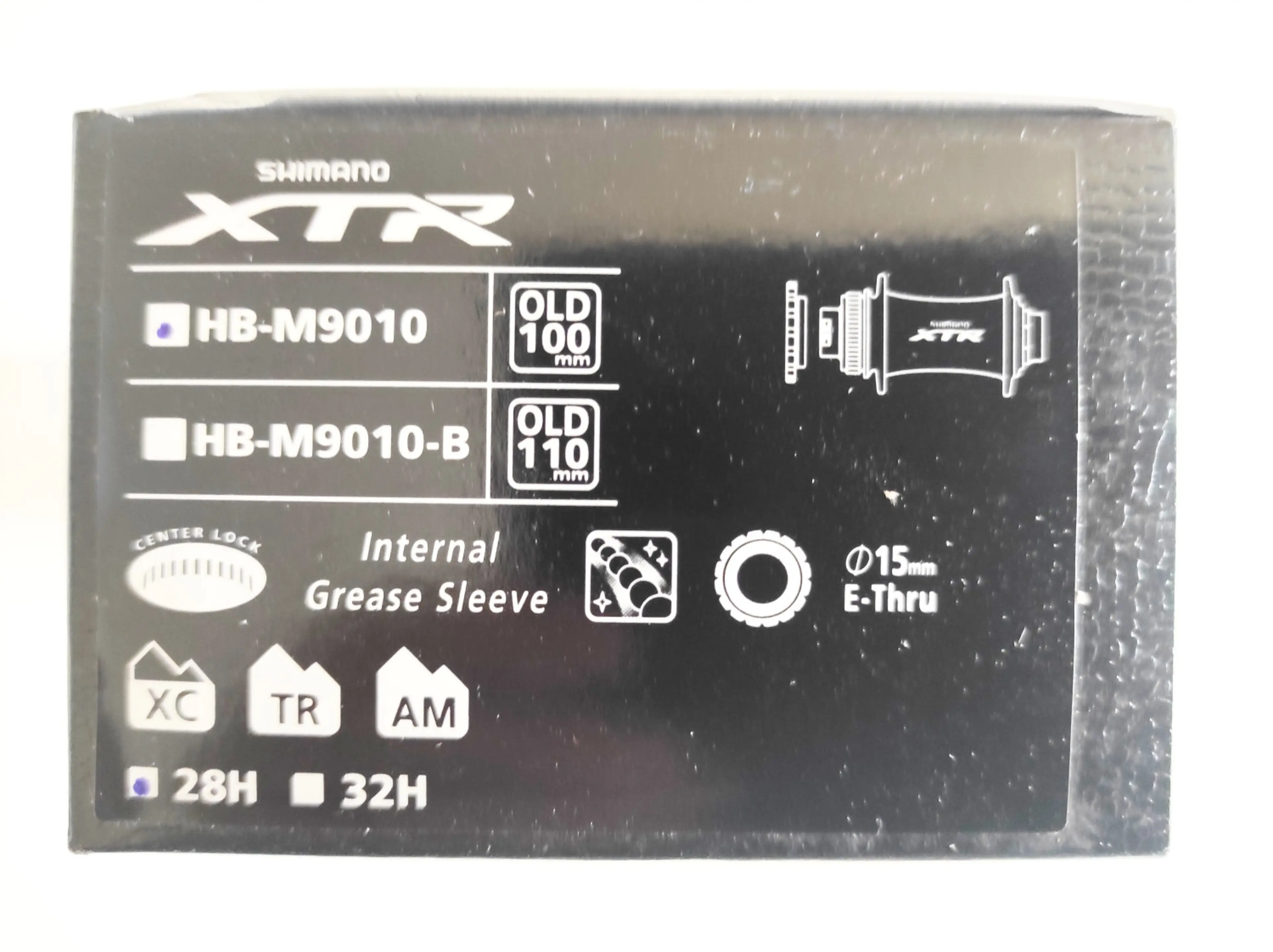 7. Butuc fata Shimano XTR HB-M9010 15x100mm, 28h, disc centerlock nou