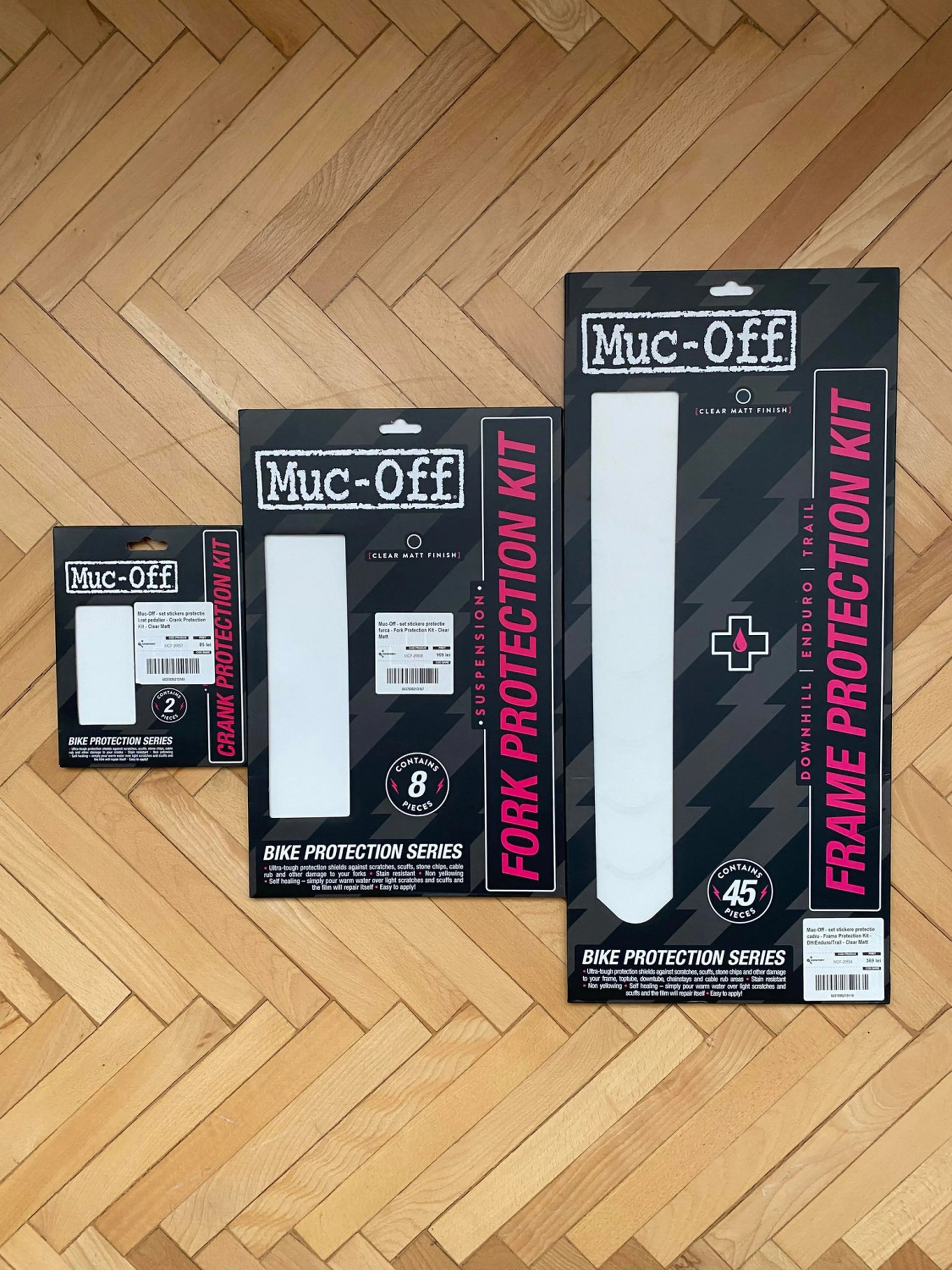 Image Set stickere Muc-Off pentru protectie piese bicicleta