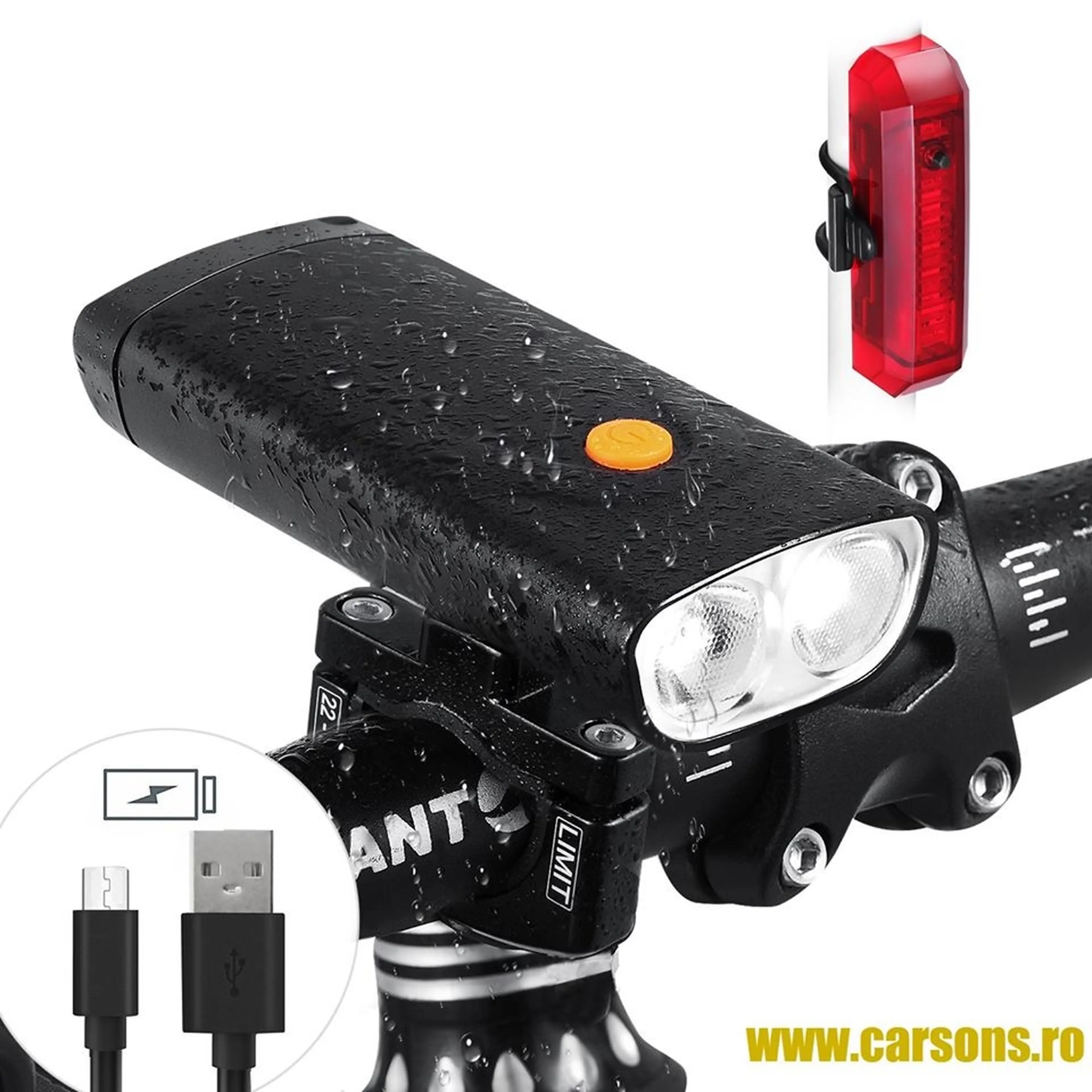 Image Www.carsons.ro - lumini bicicleta si alte accesorii cu LED