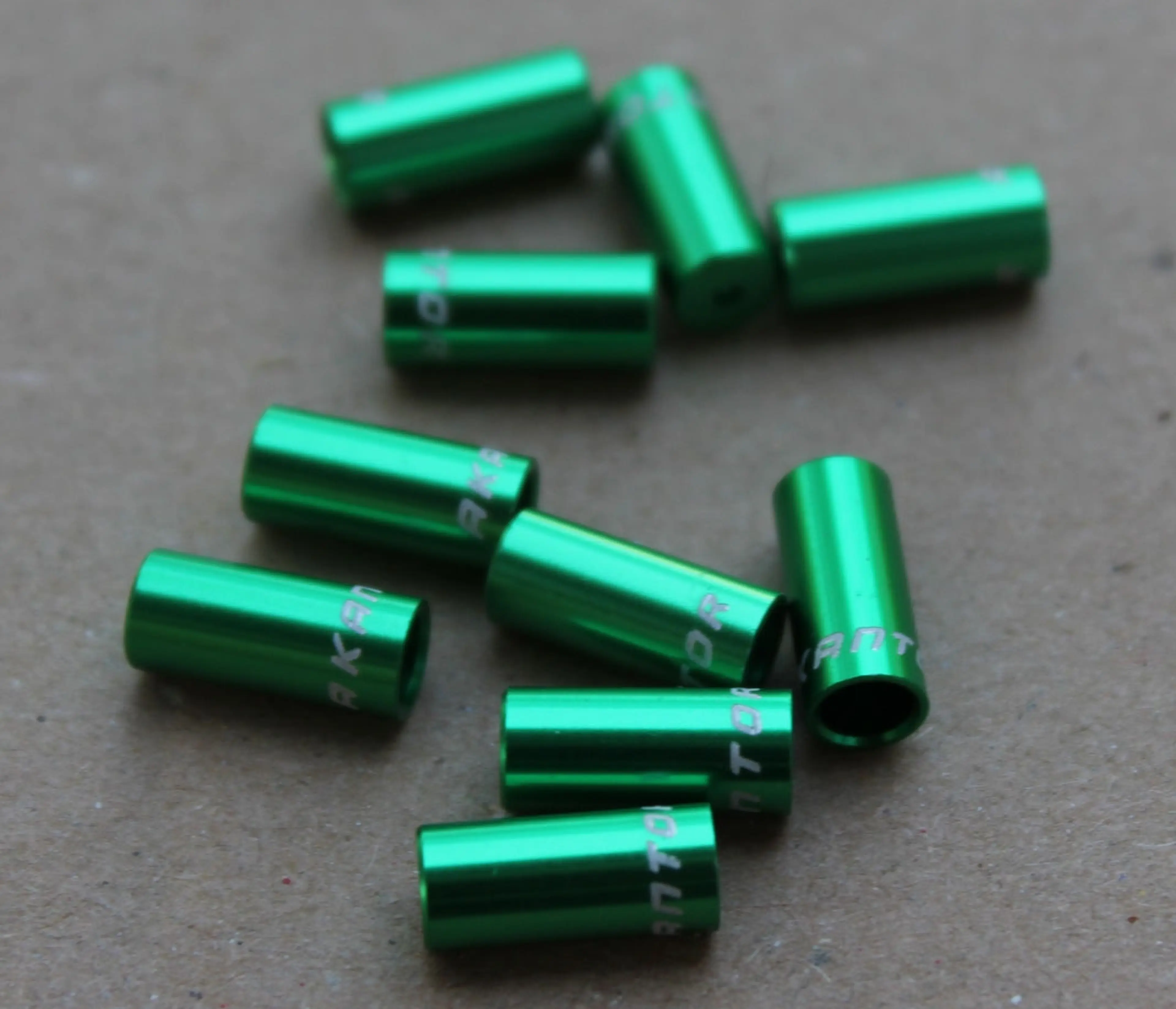 3. Capat camasa schimbator aluminiu 4mm - set 10buc. verde