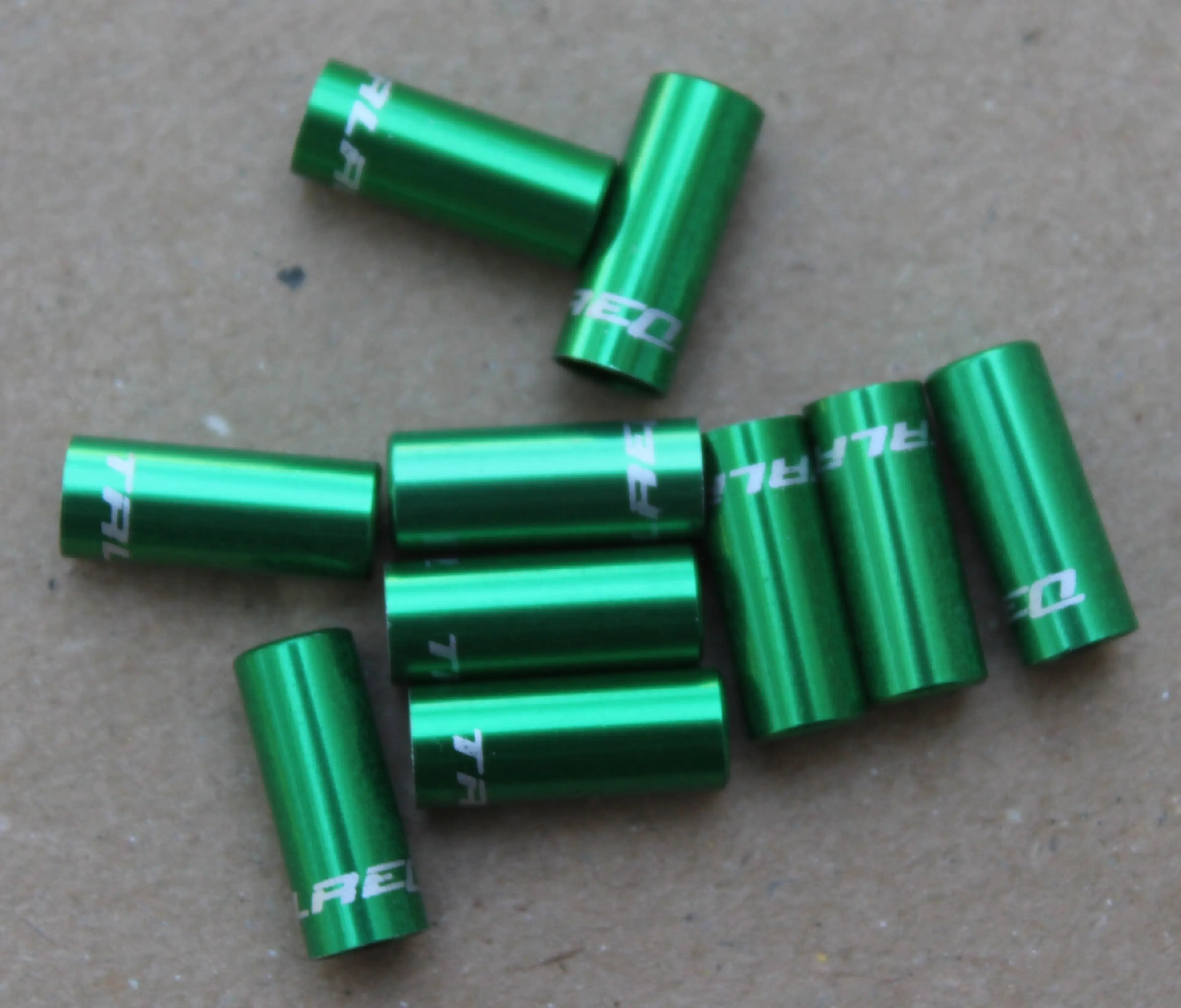 2. Capat camasa frana aluminiu 5mm - set 10buc. verde