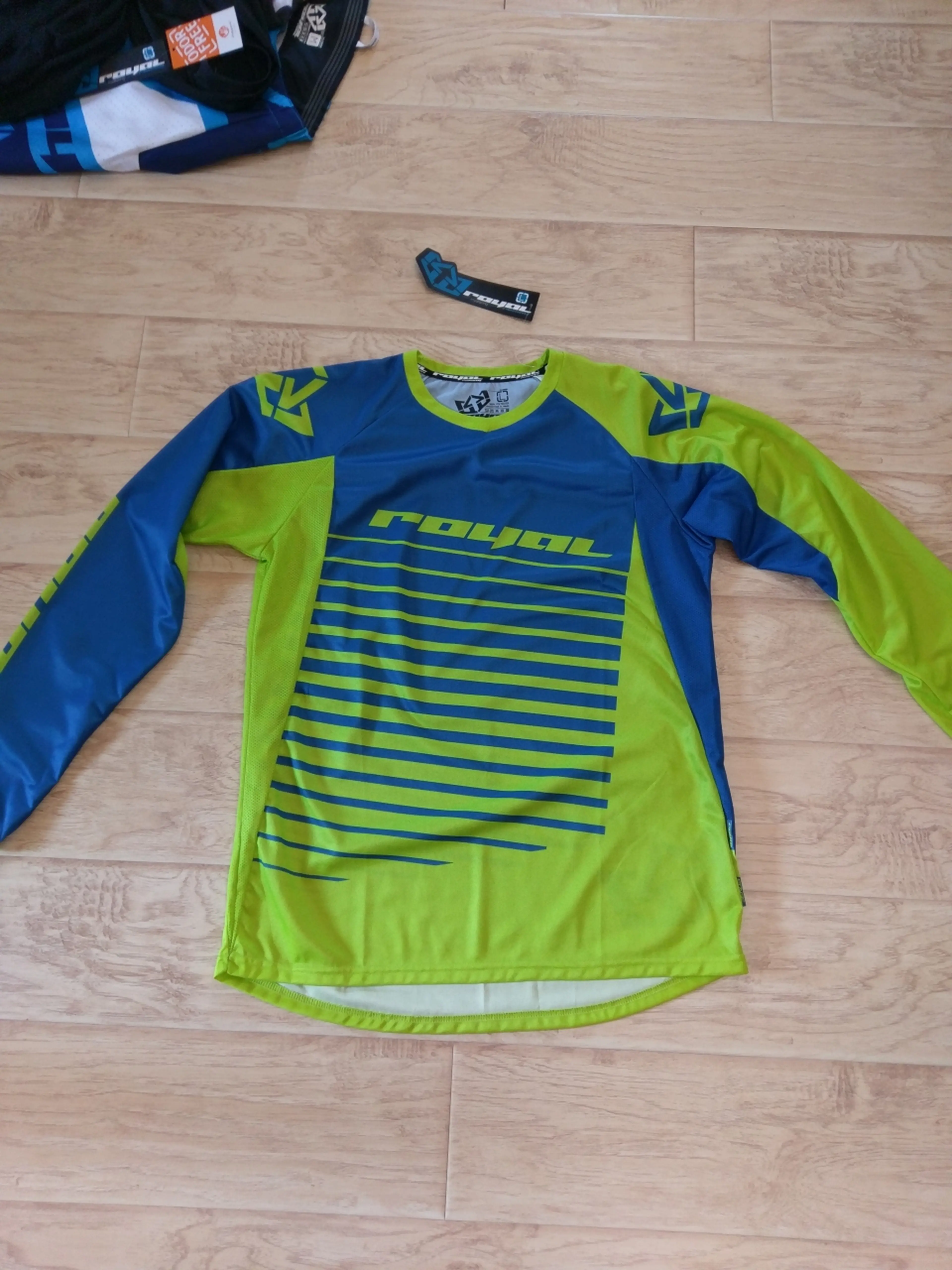 Image Jersey Downhill/Enduro Royal Racing Stage 2 LS Lime Green Navy