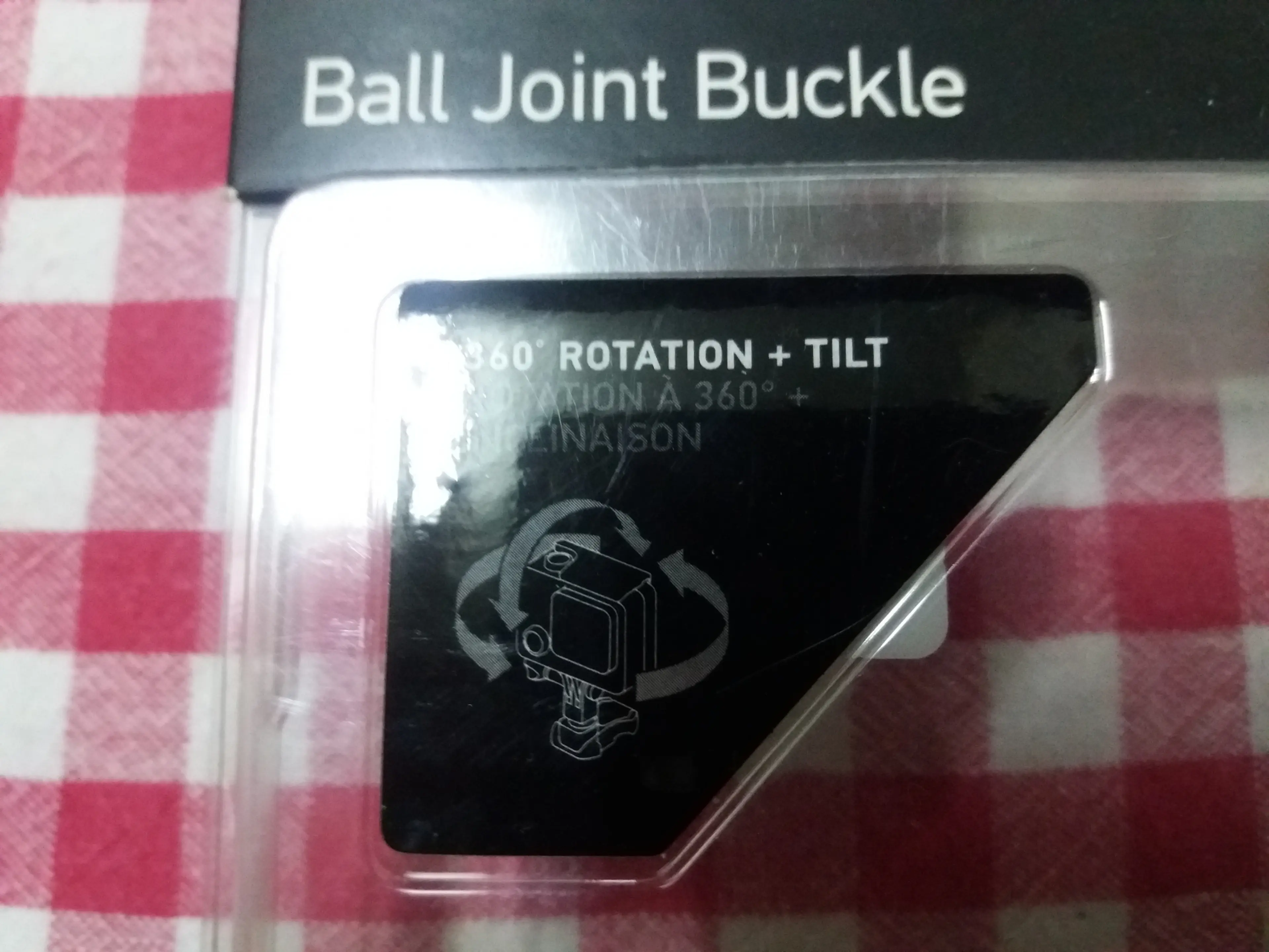 3. GoPro - Ball Joint Buckle - prindere rapida cu articulatie pivotanta rotire 360°