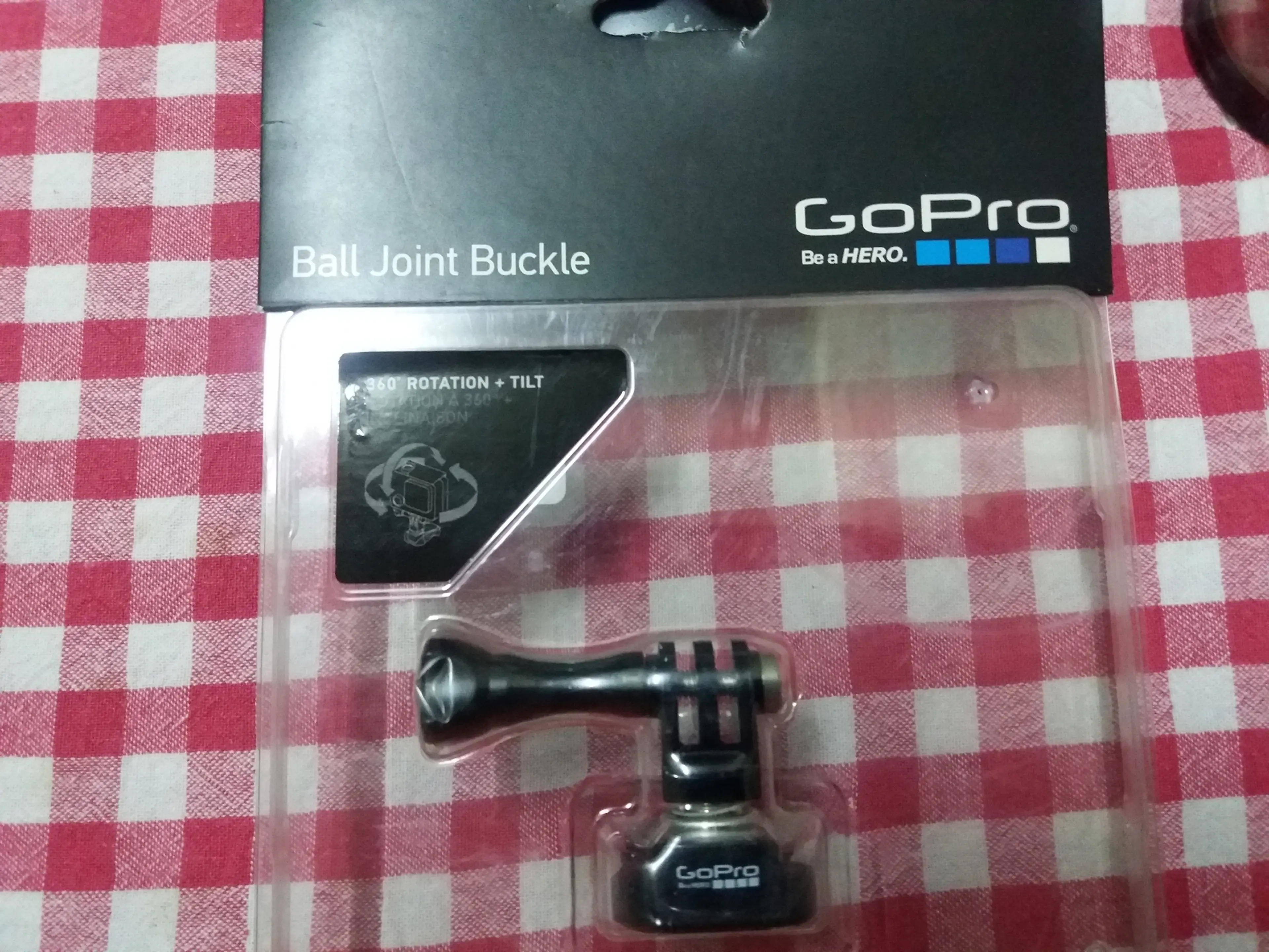 1. GoPro - Ball Joint Buckle - prindere rapida cu articulatie pivotanta rotire 360°