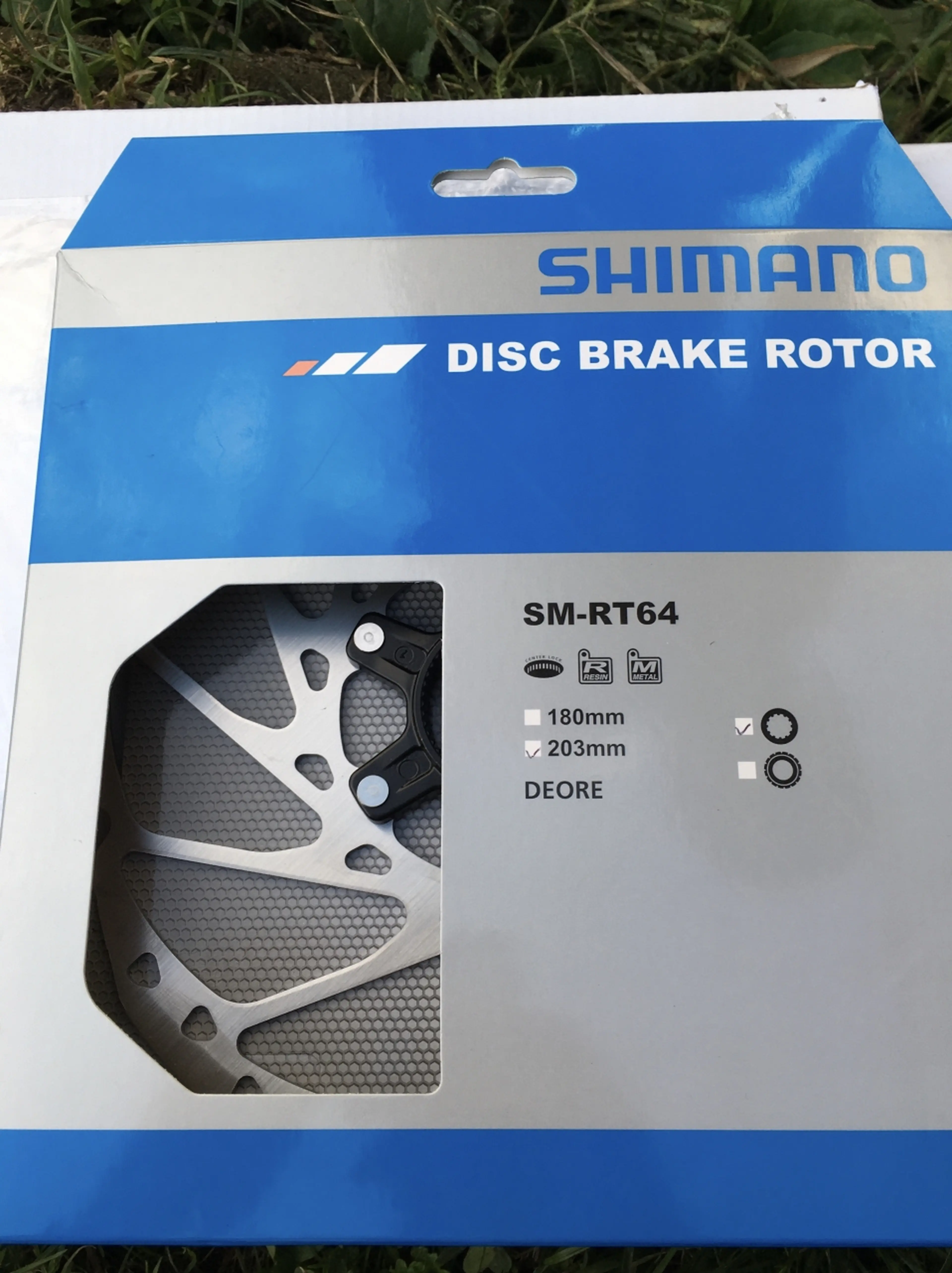 4. Shimano SM-RT64 Deore disc center lock 203mm