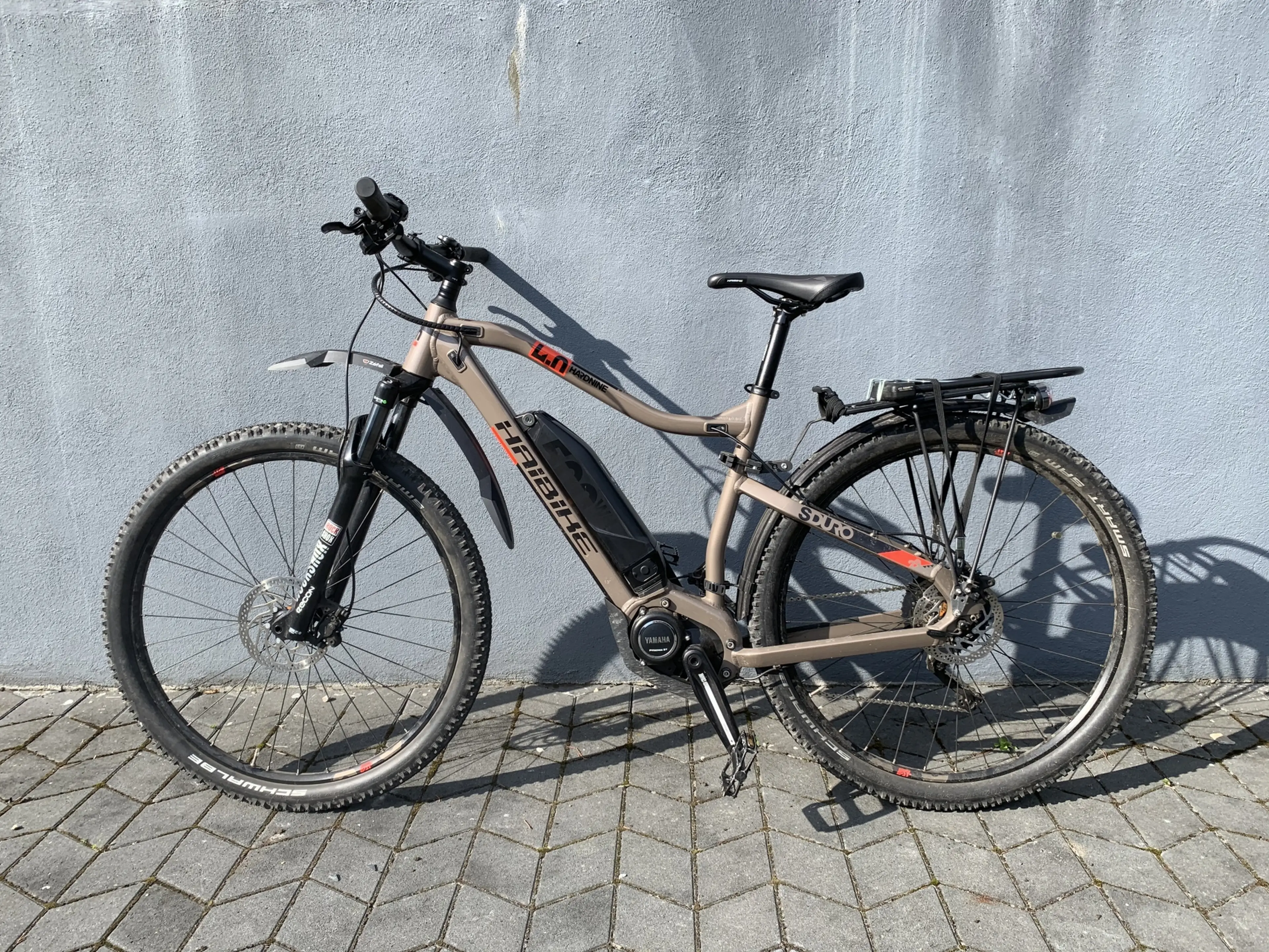 Image E-bike Haibike SDURO HardNine 4.0 500Wh 20-G Deore 2020 YSTS sand/red/black size