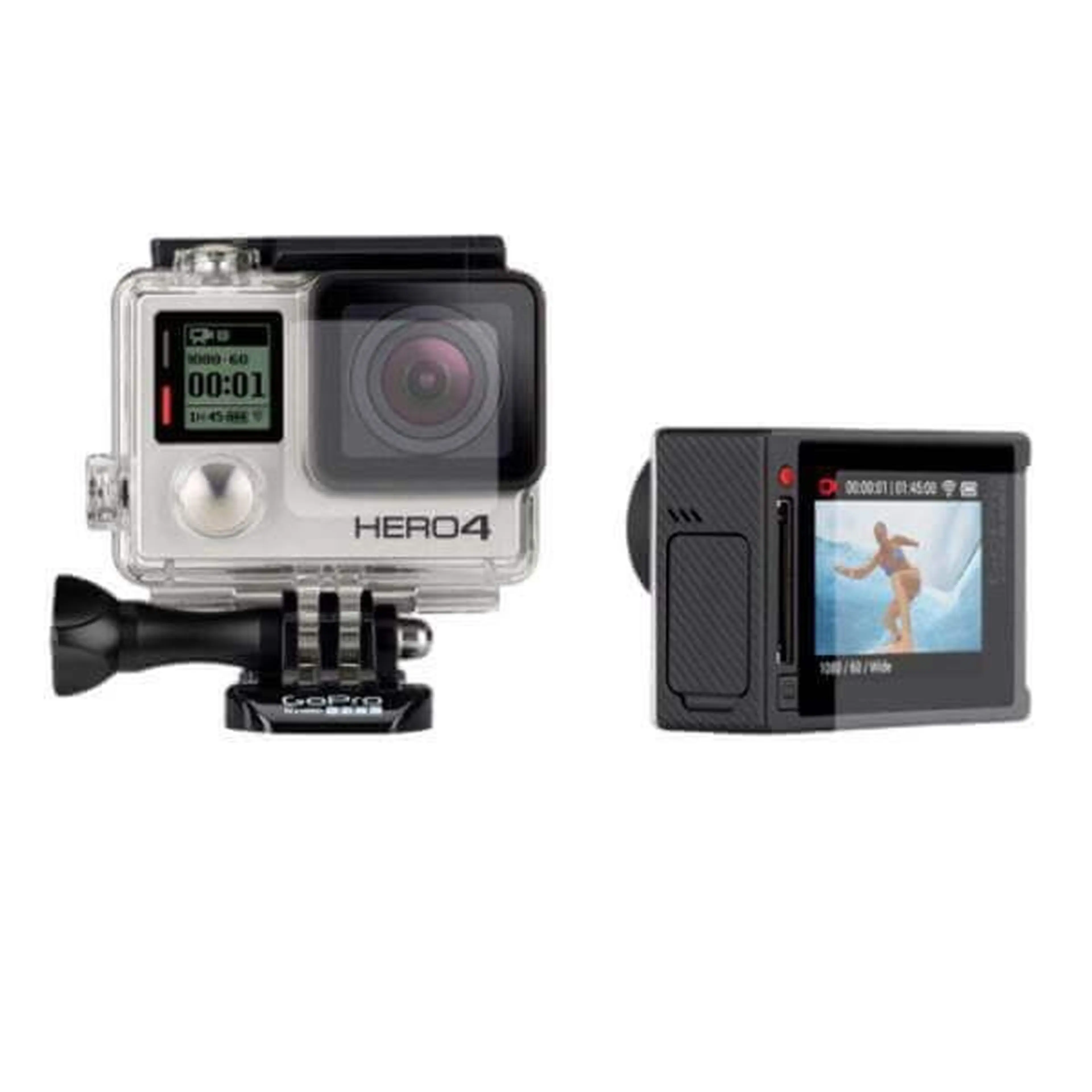 1. Folie protectie ecran + lentila camera video foto GoPro Hero 4