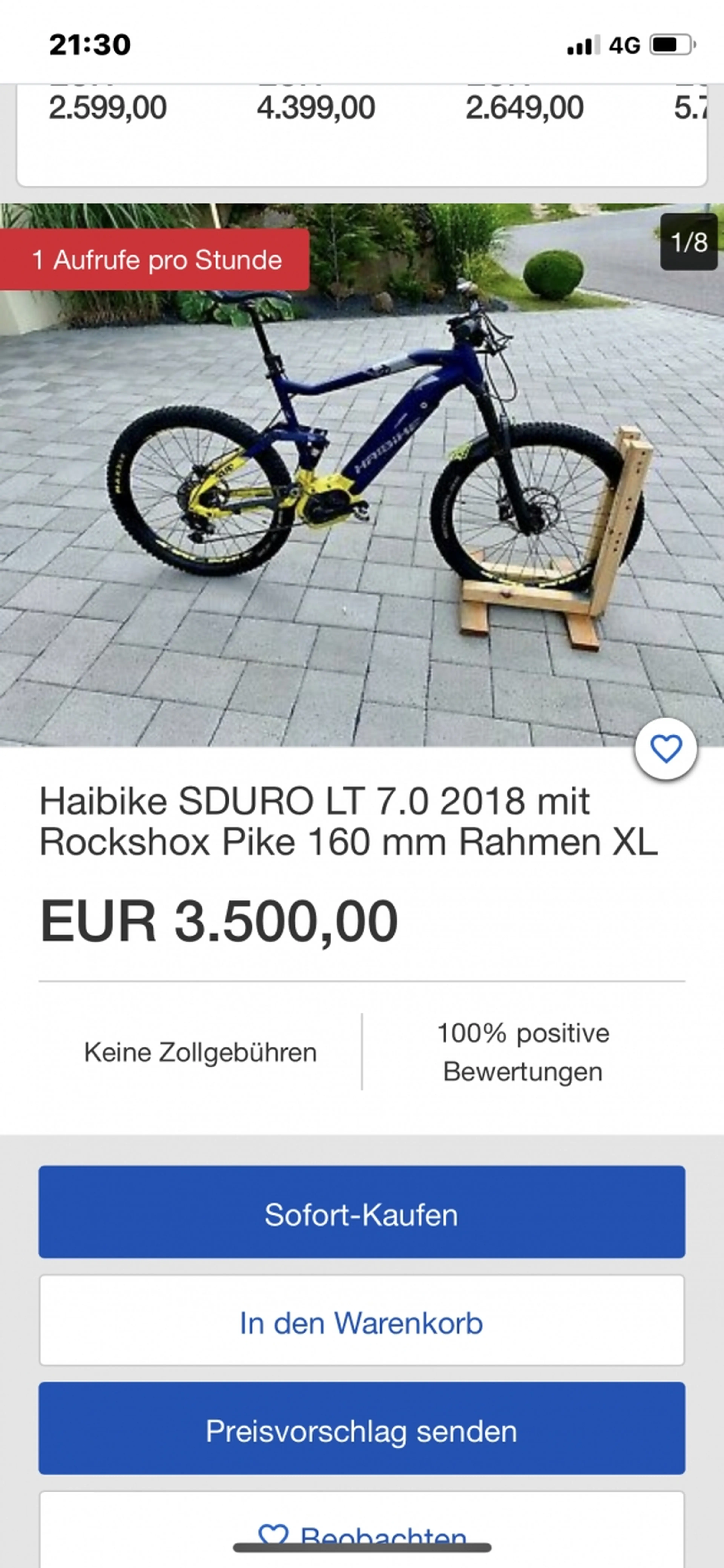 Image Bicicleta Haibike marimea M Fullseven 7.0 2019 bosch