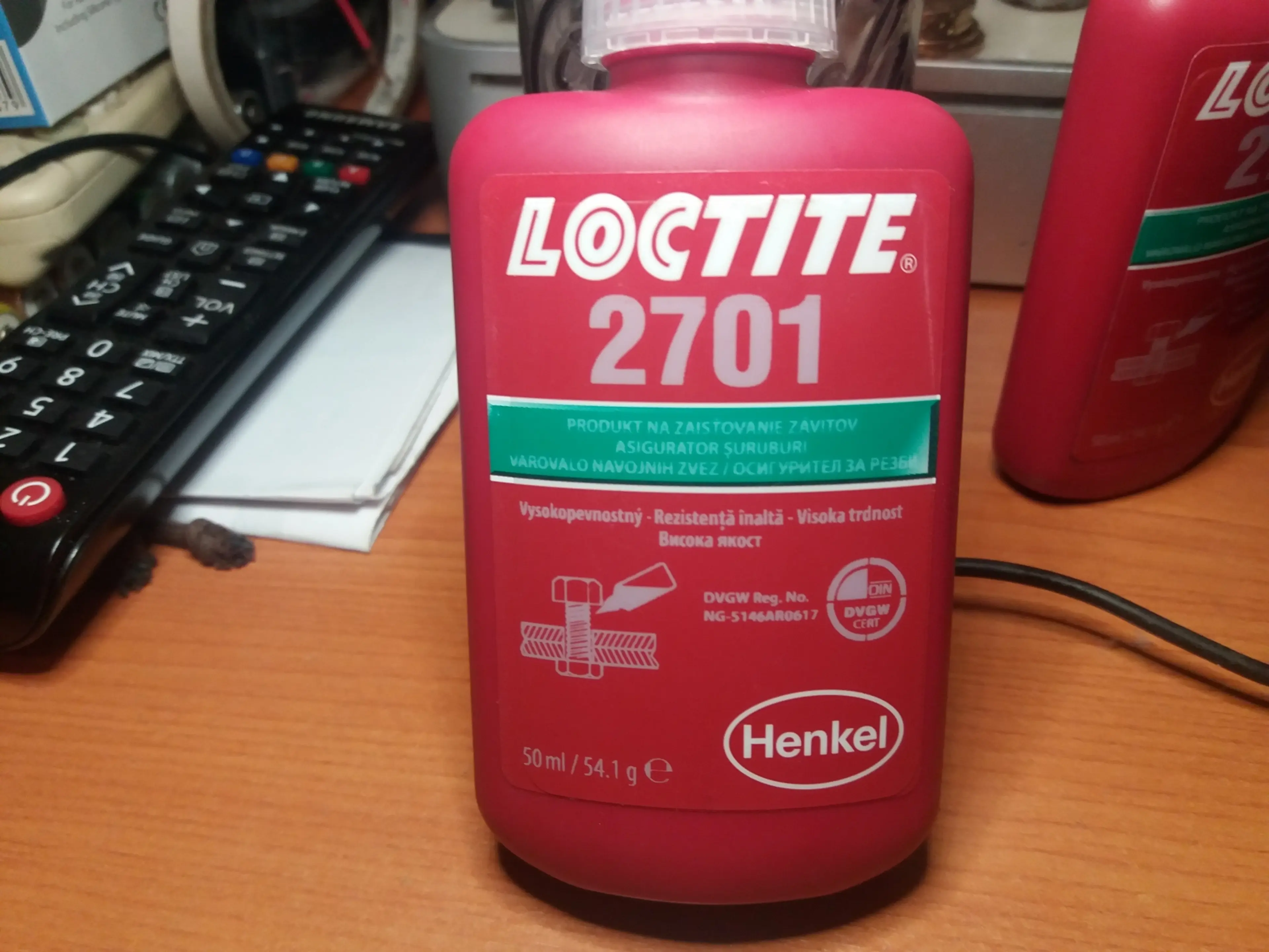 5. Adeziv fixare filete Loctite® 2701 / 243 (50 ml) - verde/albastru