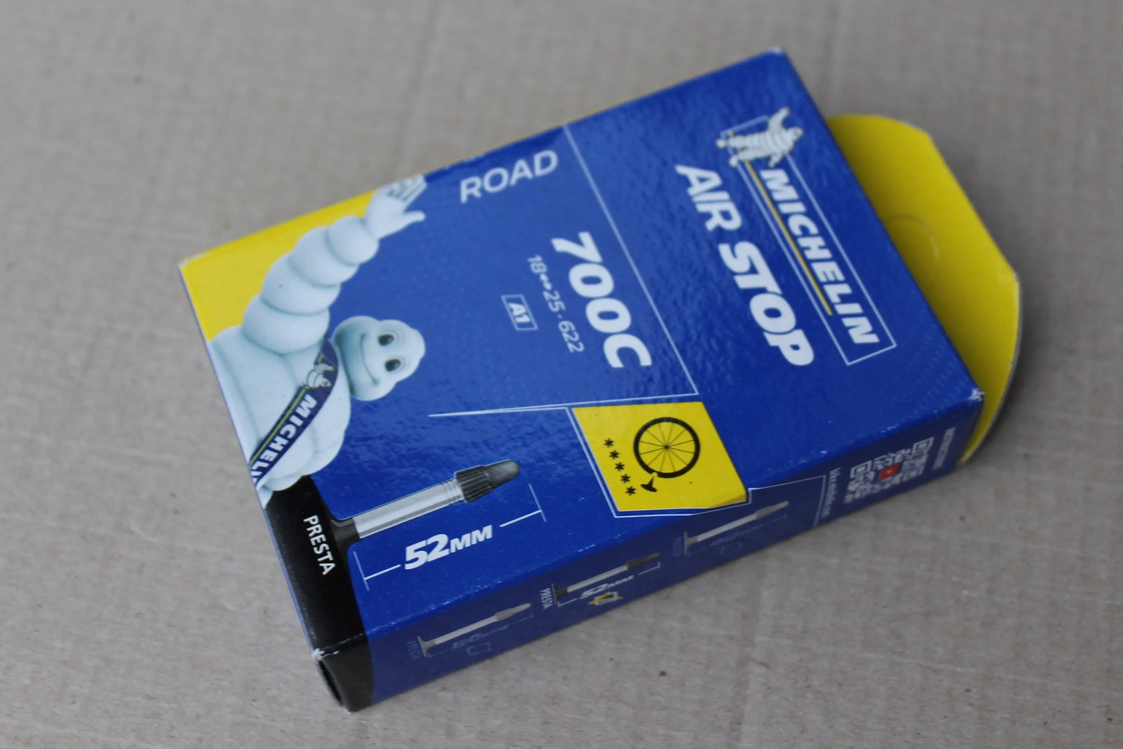 1. Michelin A1 Airstop Road 18/25-622 FV52mm - 700c