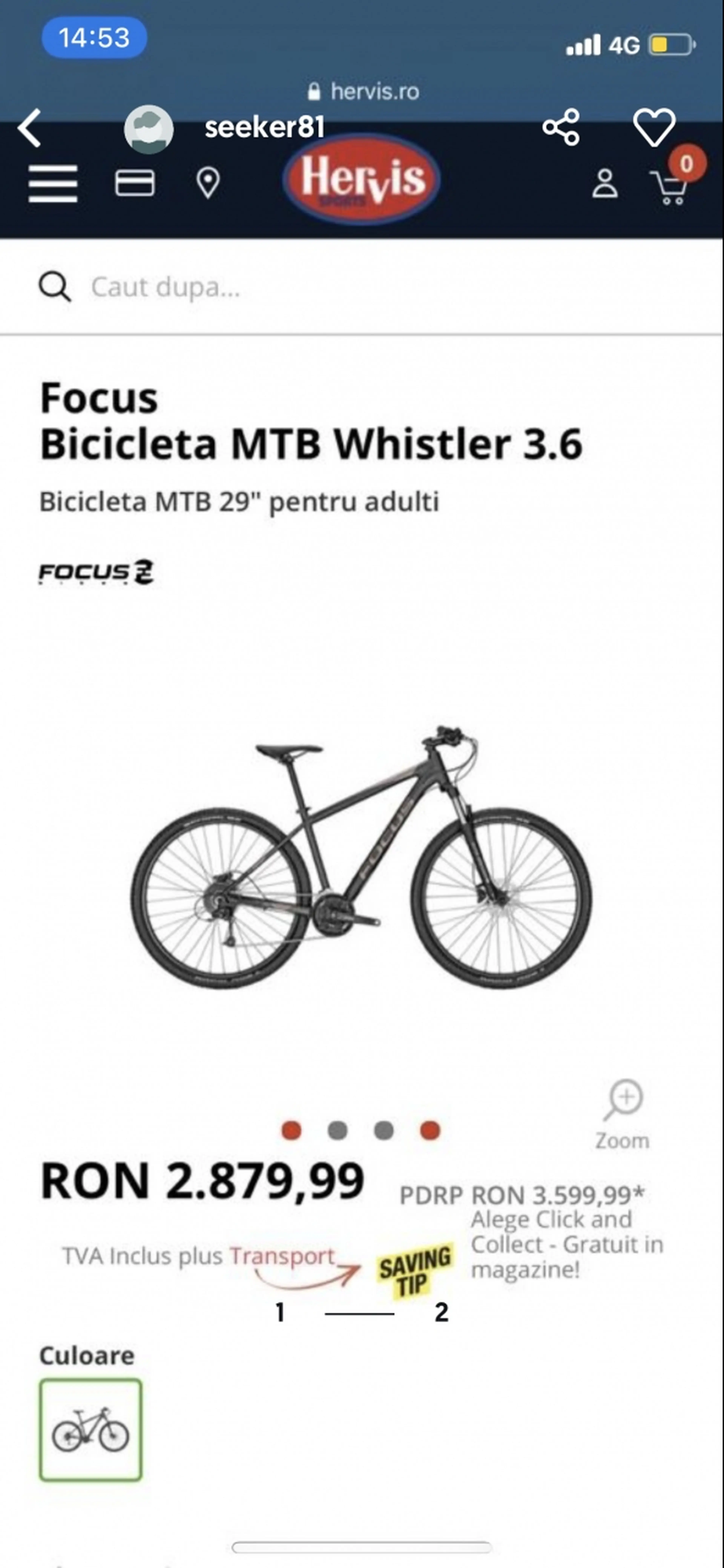 2. Bicicleta Focus Whistler 3.6