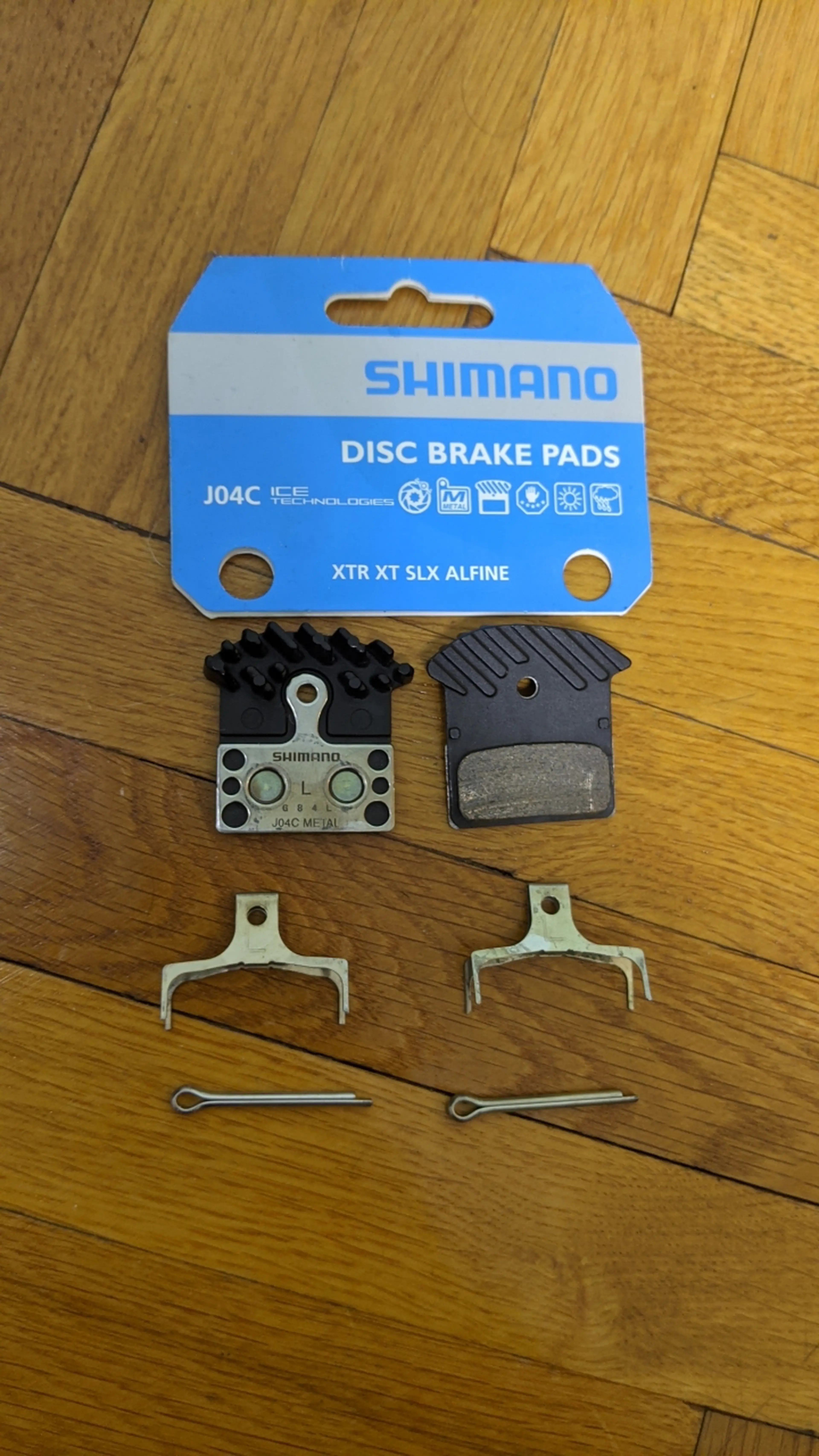 1. Placute de frana / brake pads Shimano J04C Metal