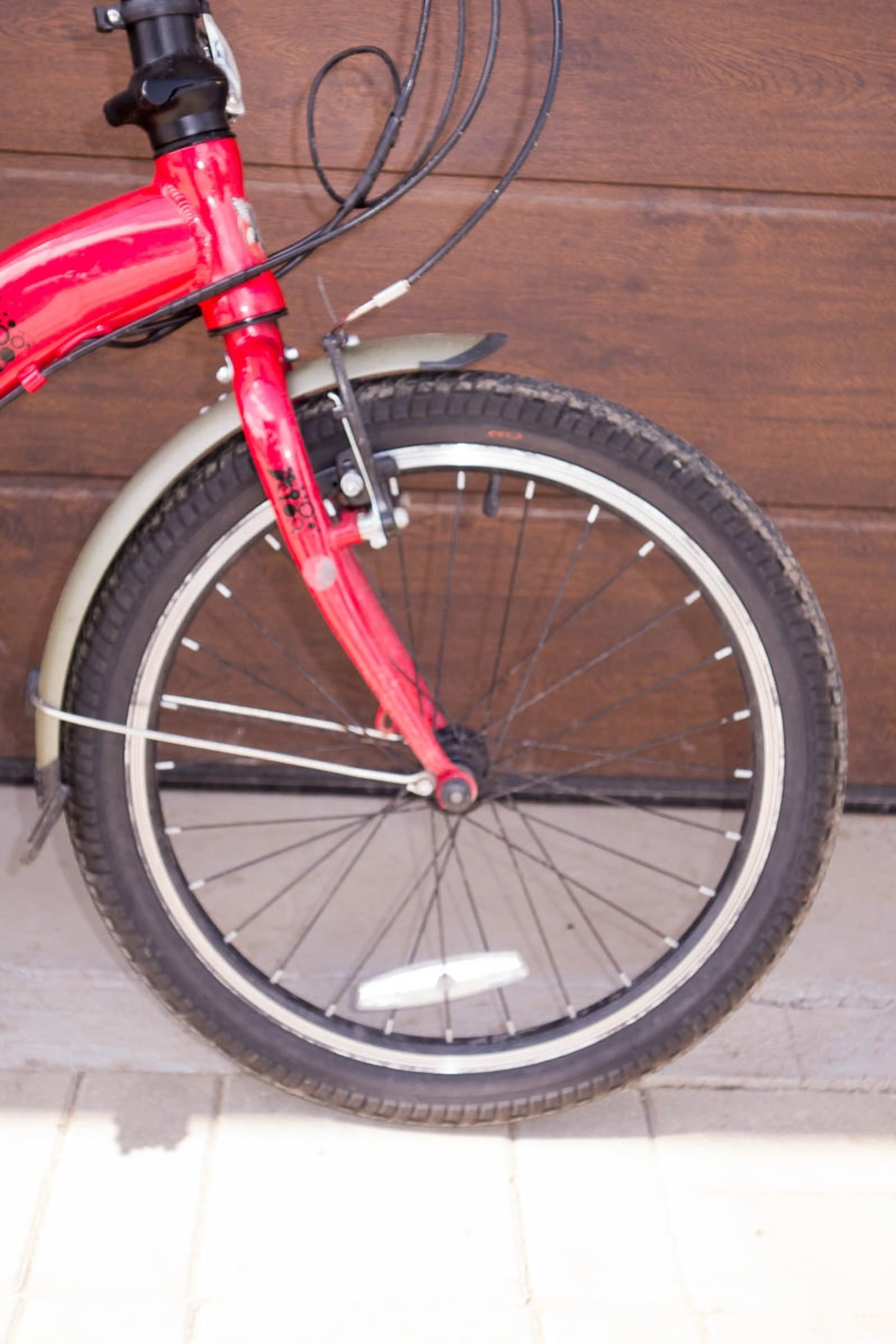 5. Bicicleta electrica pliabila Pegas Camping Dinamic rosu in stare buna