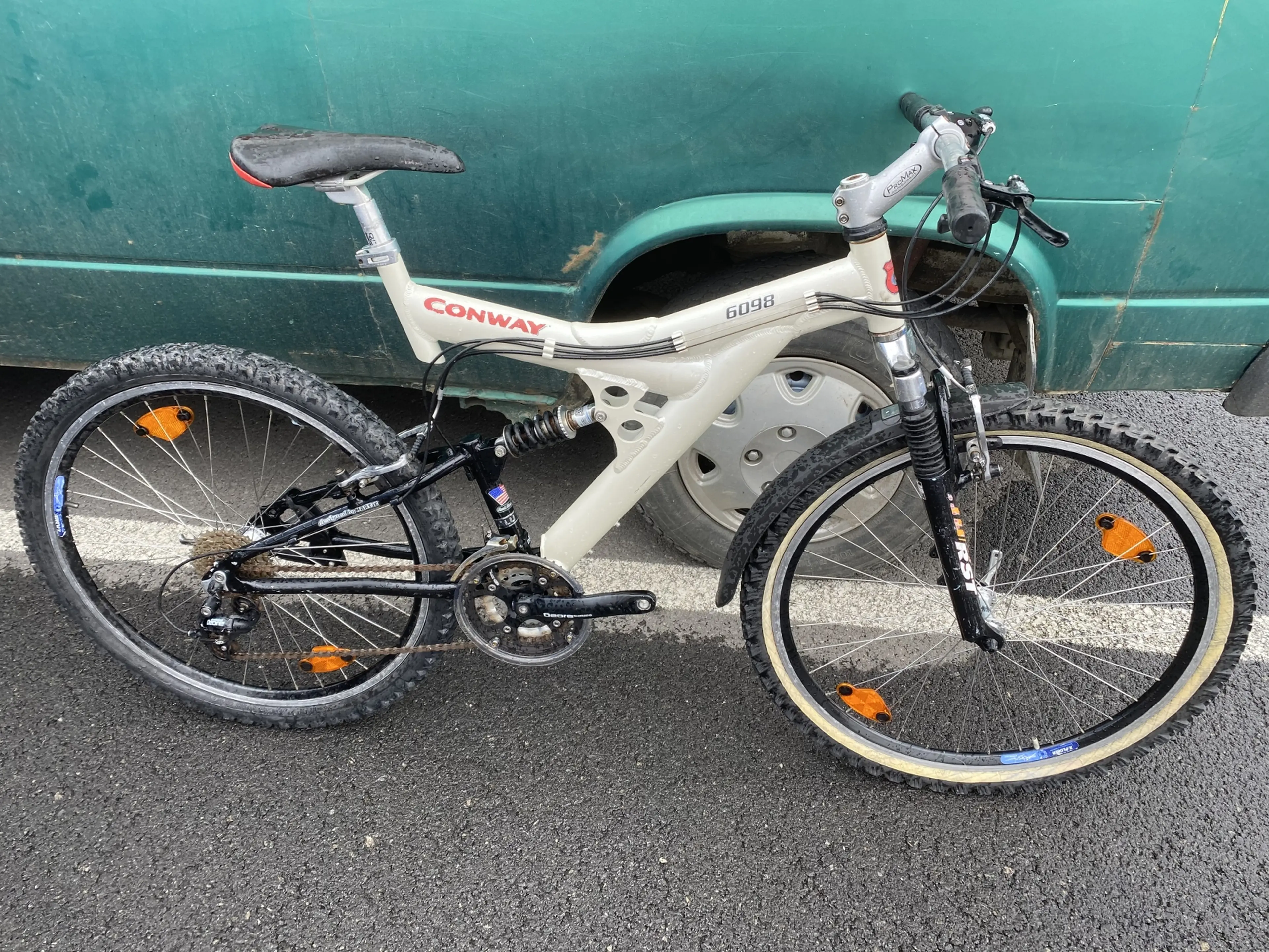 Image Bicicleta mtb Conway echipat cu shimano deore 26” full suspension