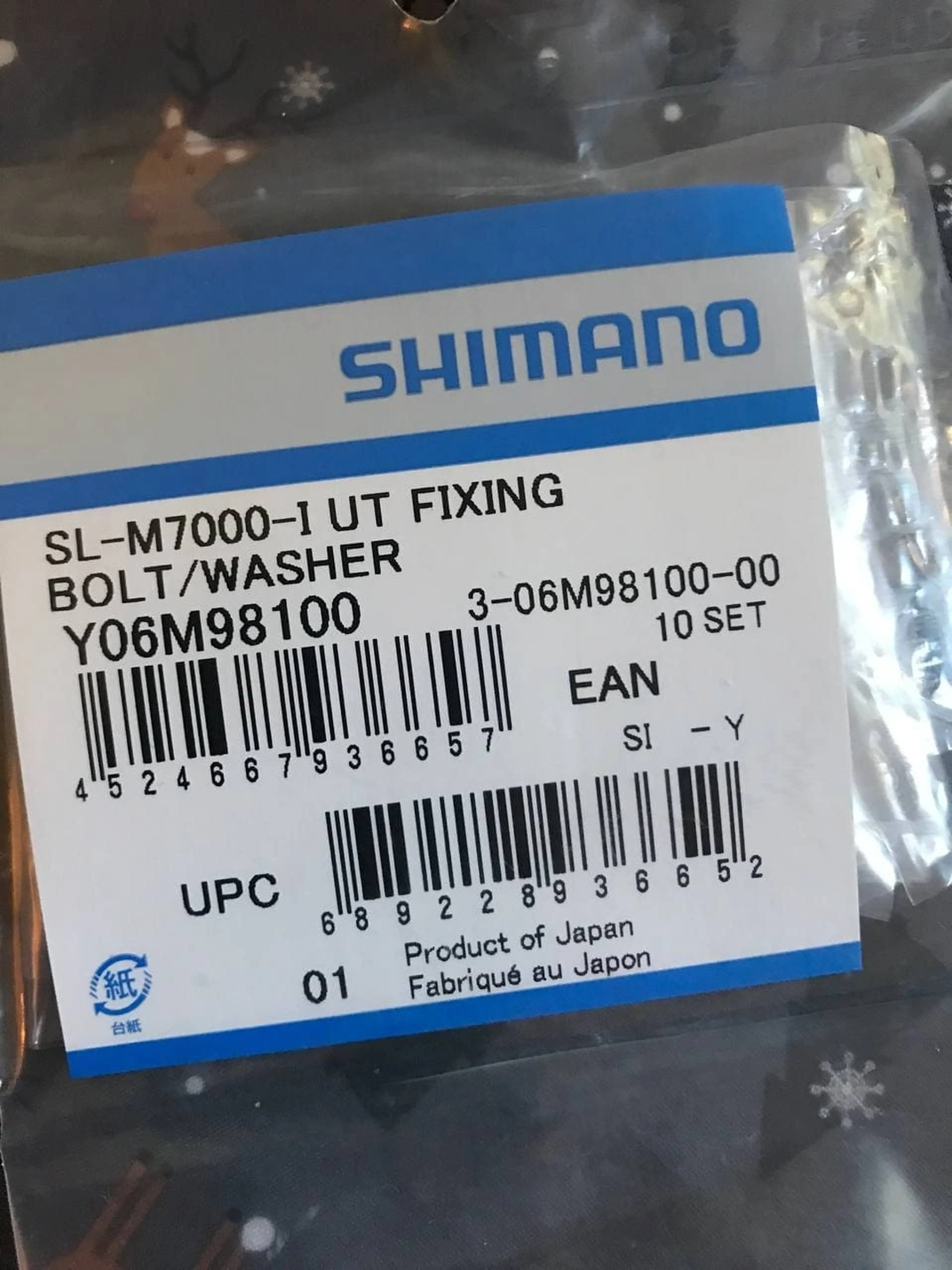 Image Shimano SLX prindere surub cu saiba cod Y06M98100