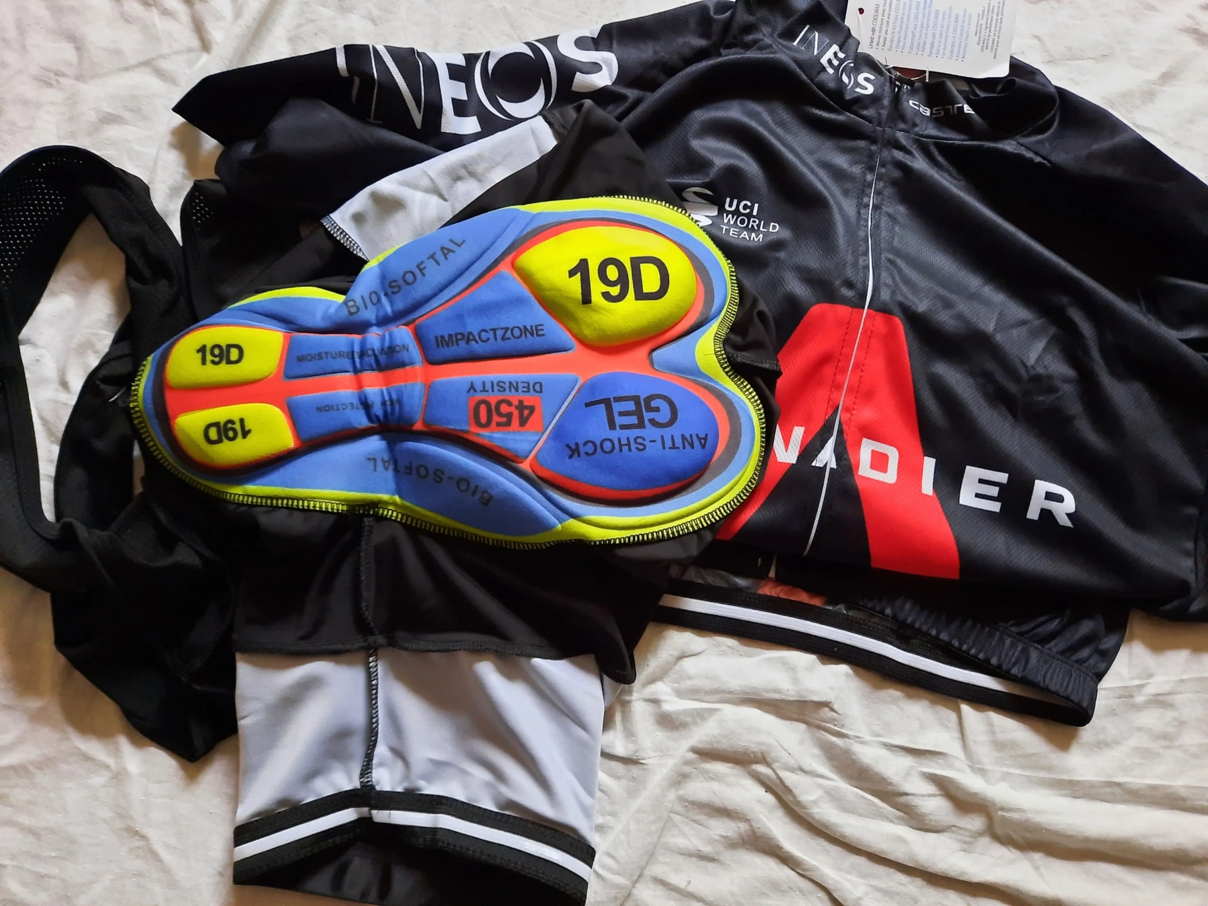 3. Echipament ciclism Ineos Grenadier 2021 set pantaloni tricou