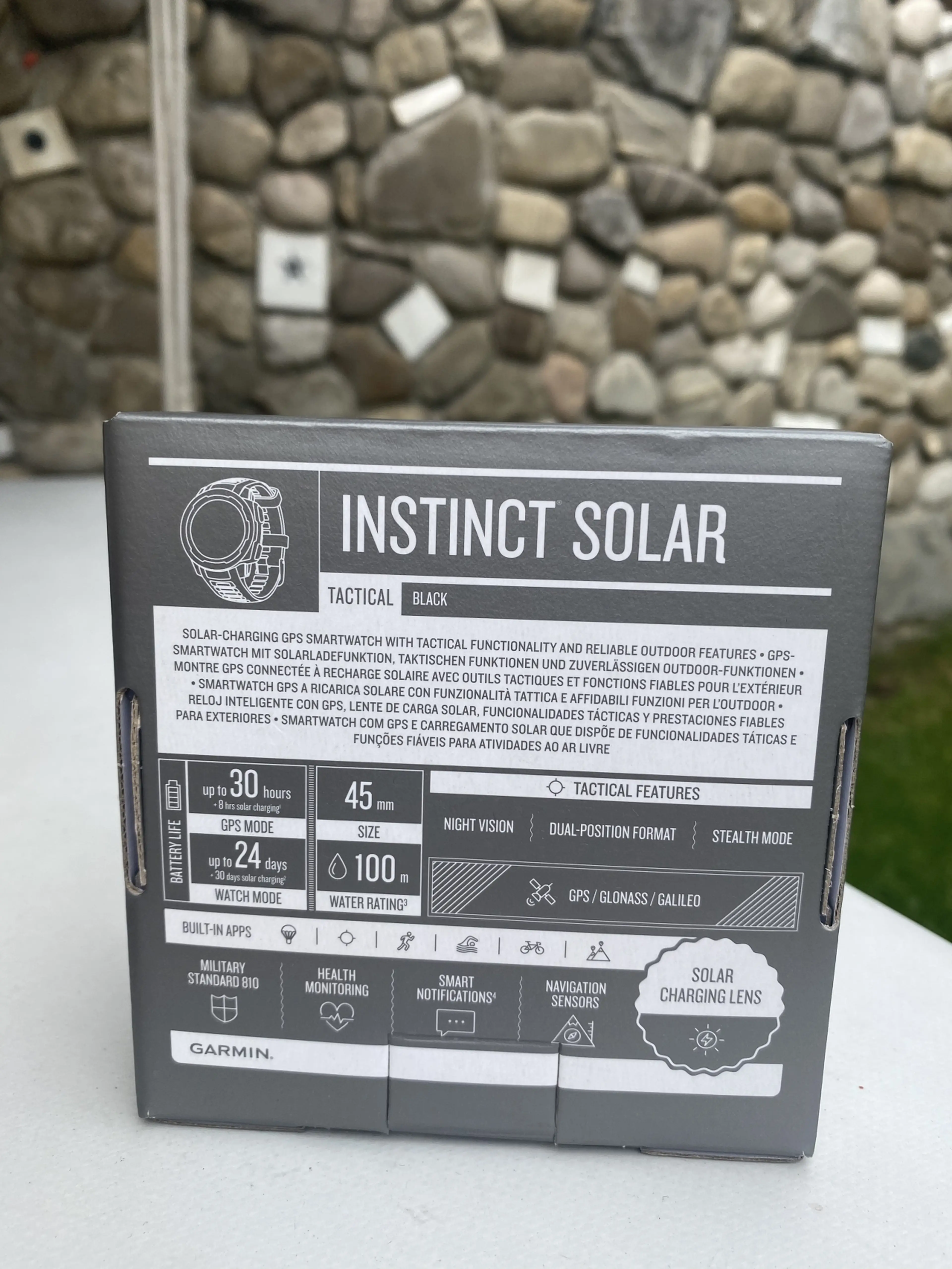 Image SmartWatch Garmin Instinct Tactical Solar GPS