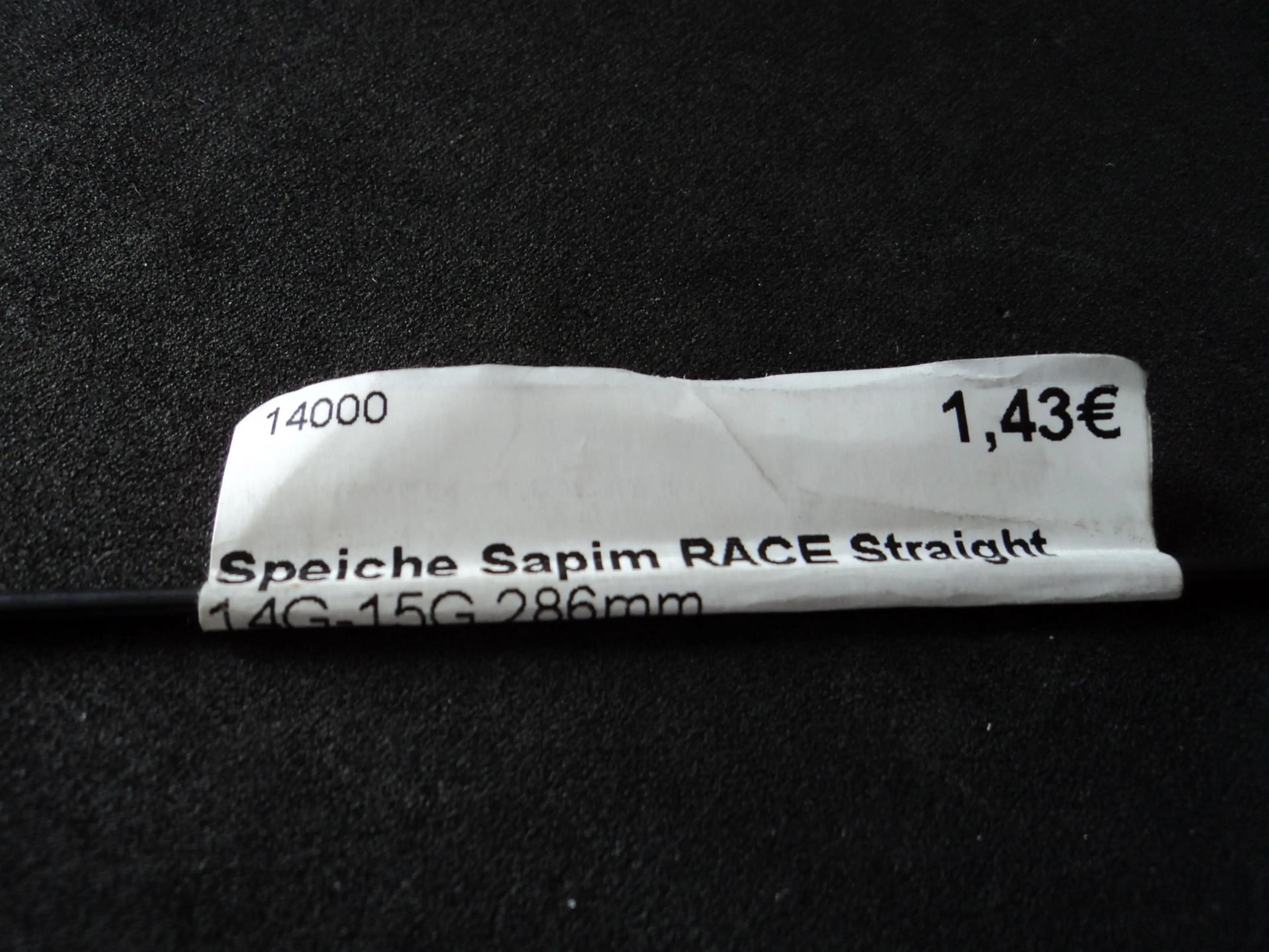 1. Spita Sapim race straight pull 14G-15G 286 mm