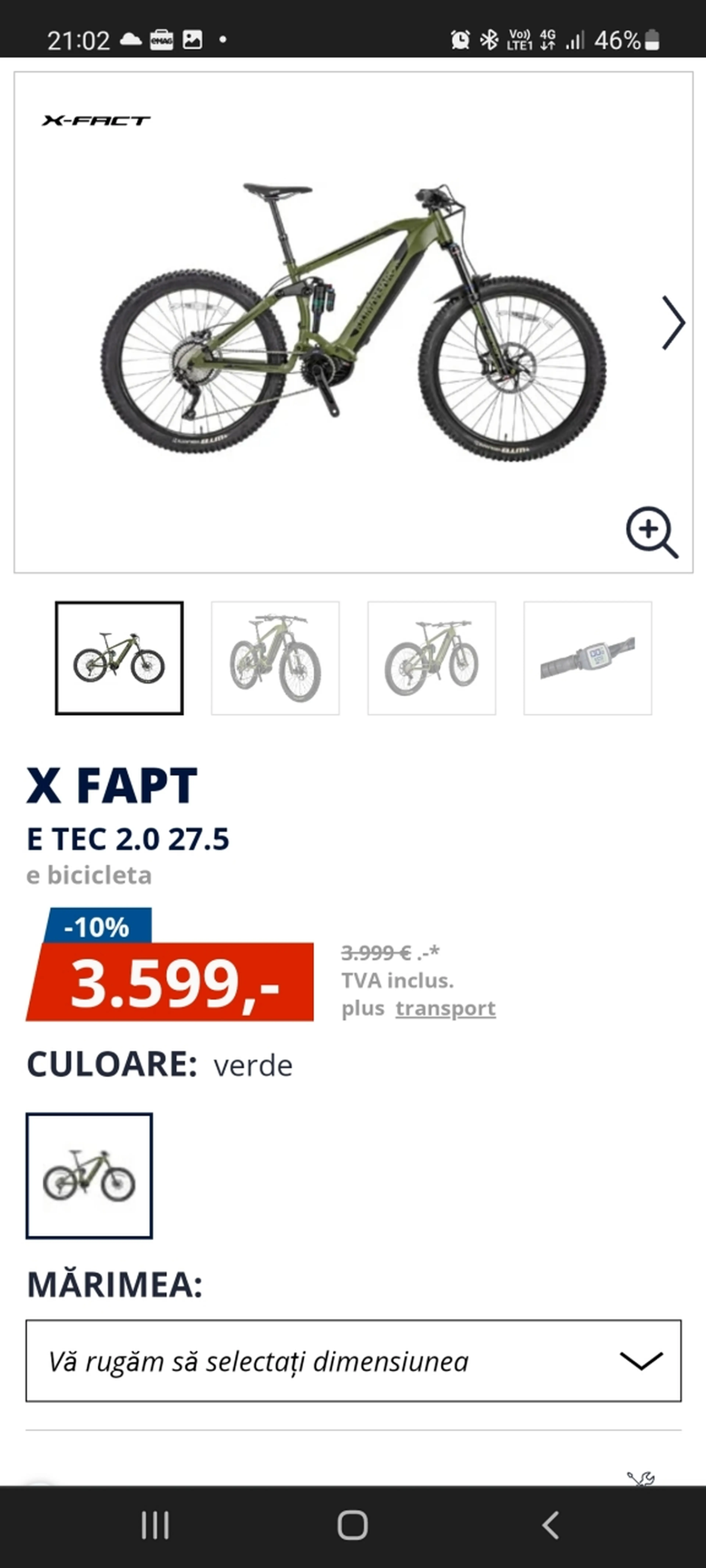 2. E-Bike X-Fact full suspension noua