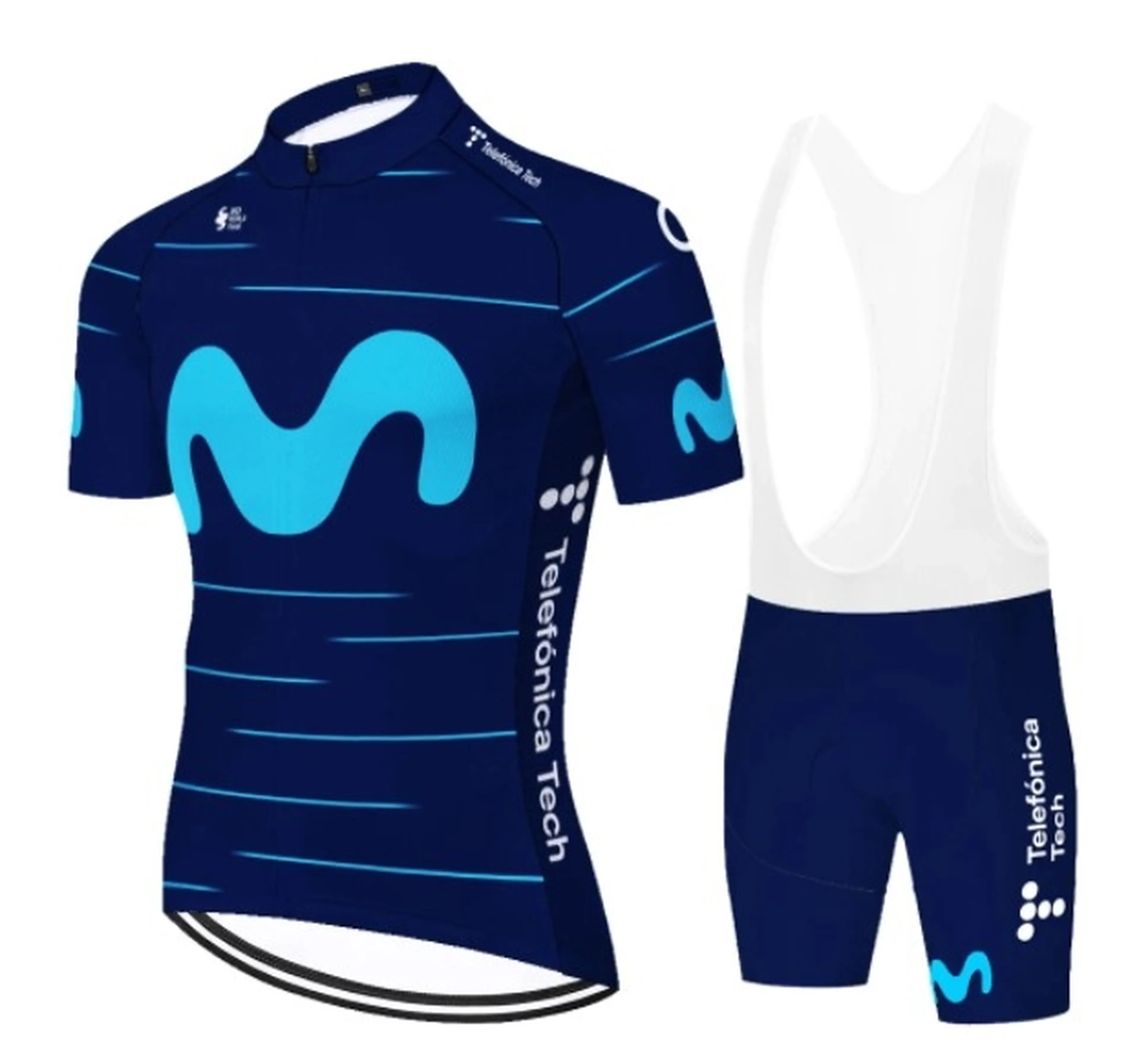 Image Echipament ciclism Movistar 2022 set pantaloni tricou NOU