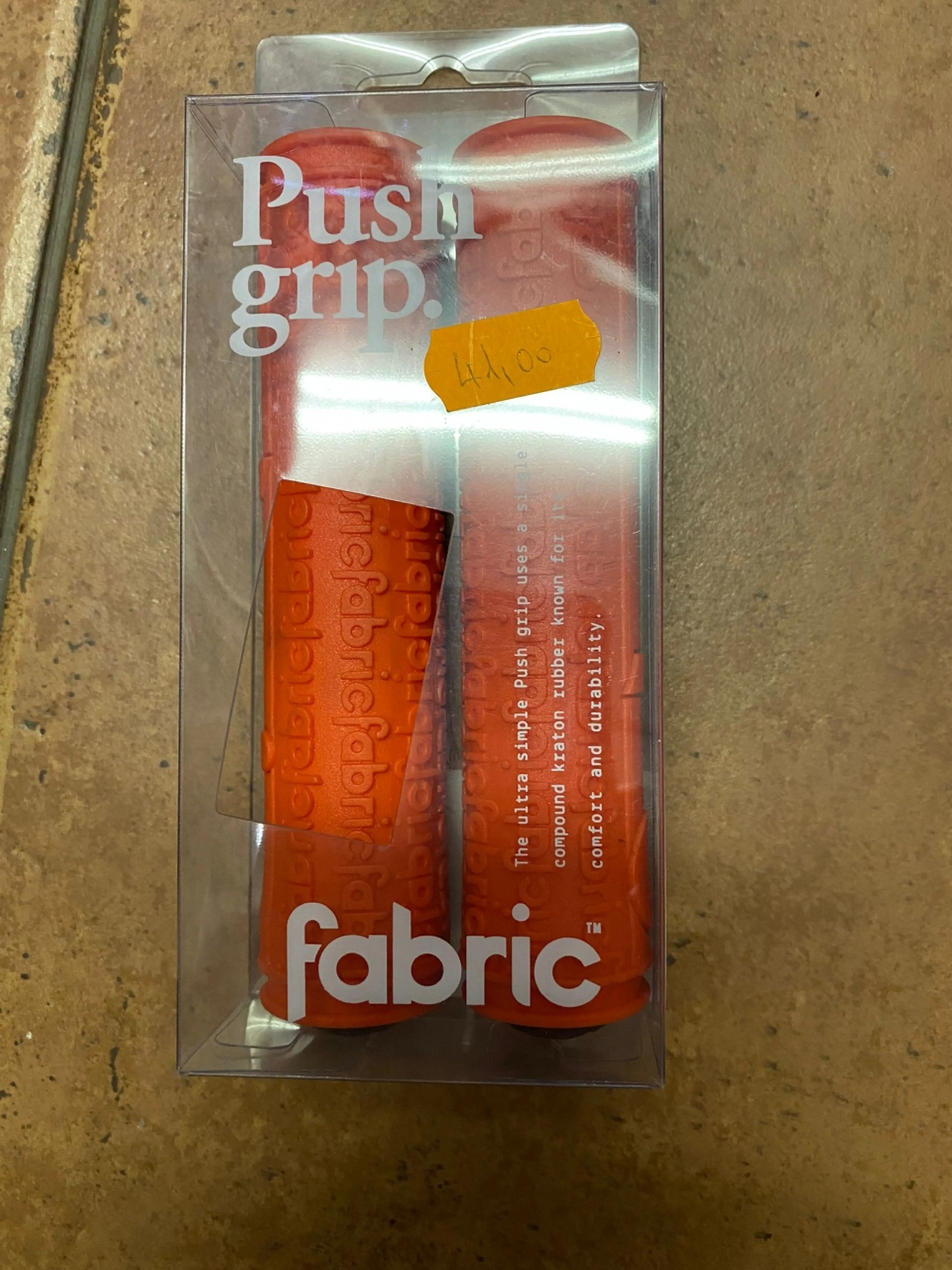 Image Mansoane Fabric Push Grips Super Soft Orange/Red