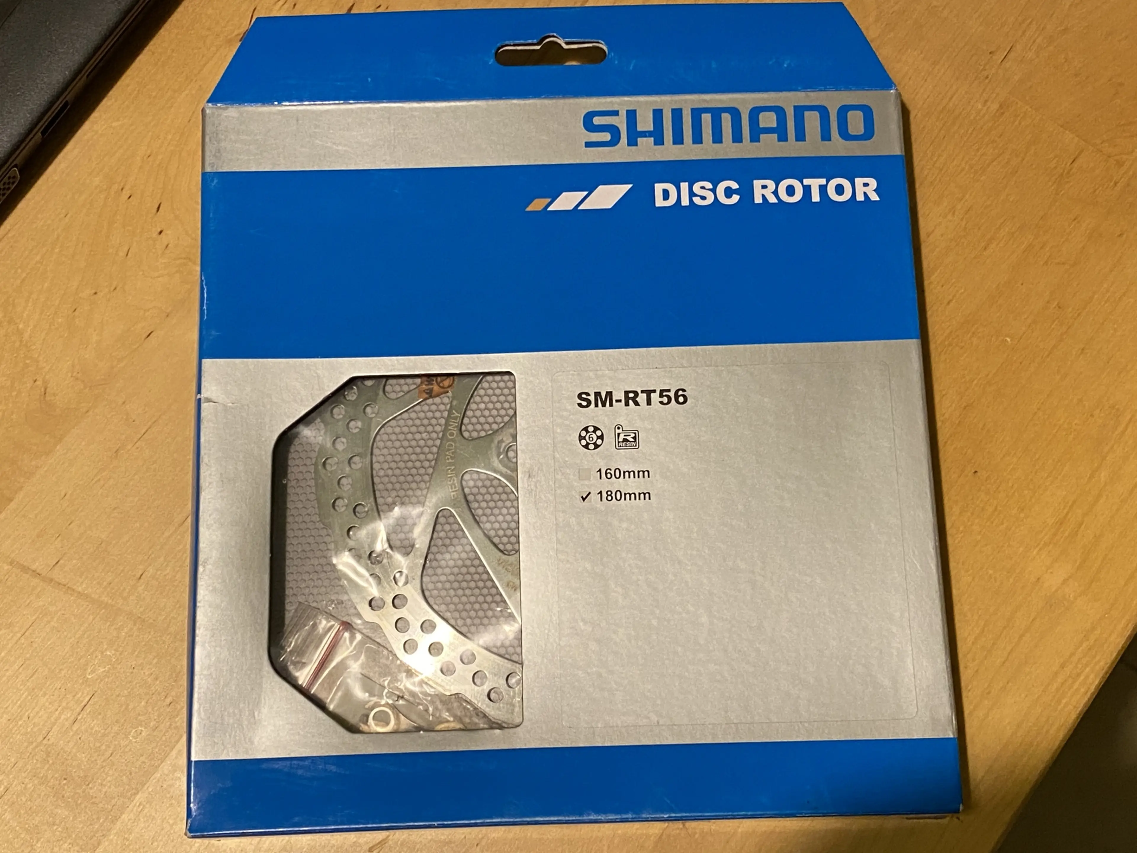 Image Disc MTB Shimano SM-RT56 diametru 160 prindere in 6 suruburi