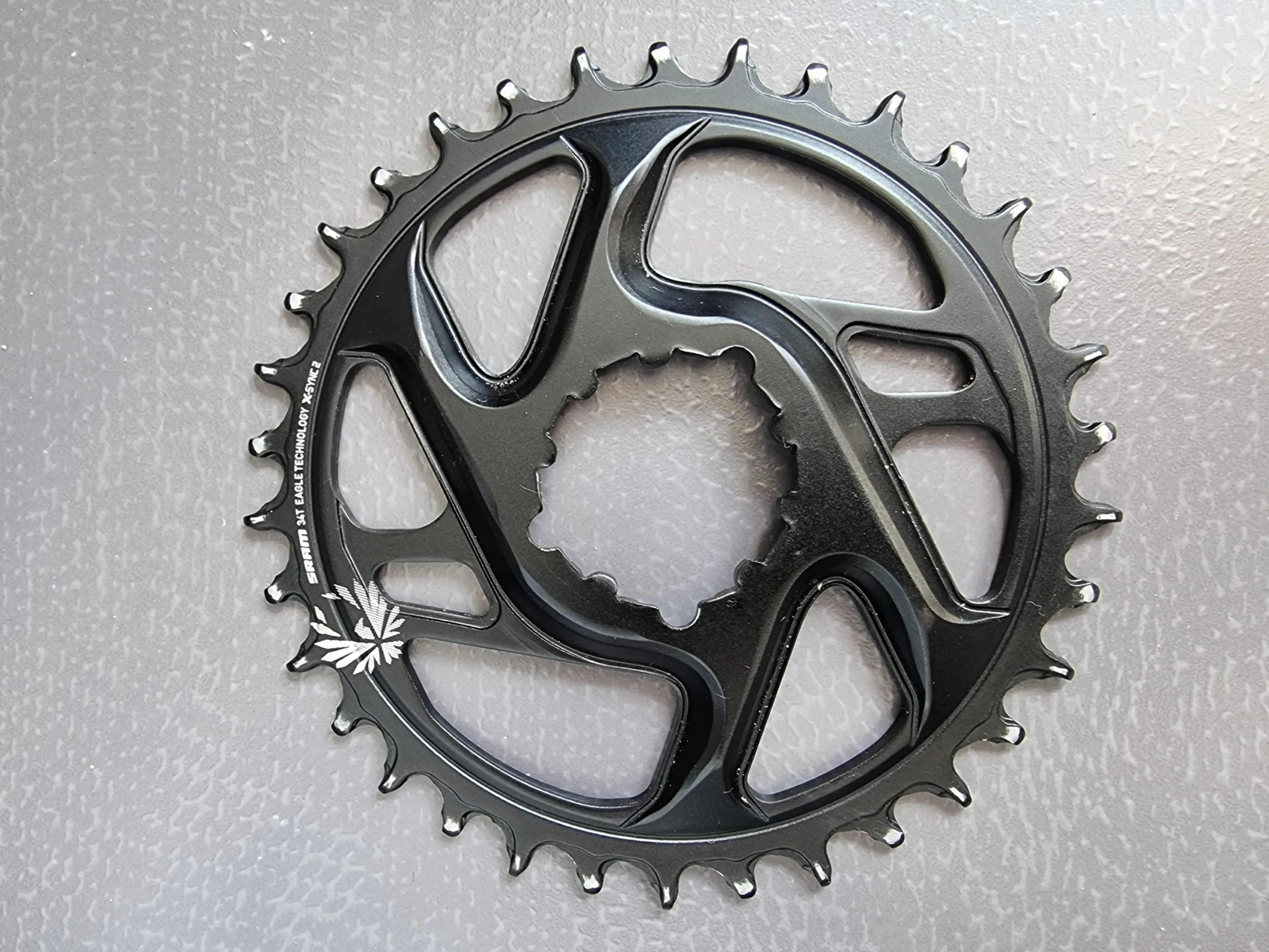 5. Foaie SRAM Eagle X-SYNC 2 Direct Mount Chainring - Cold Forged - 6mm Offset 34t