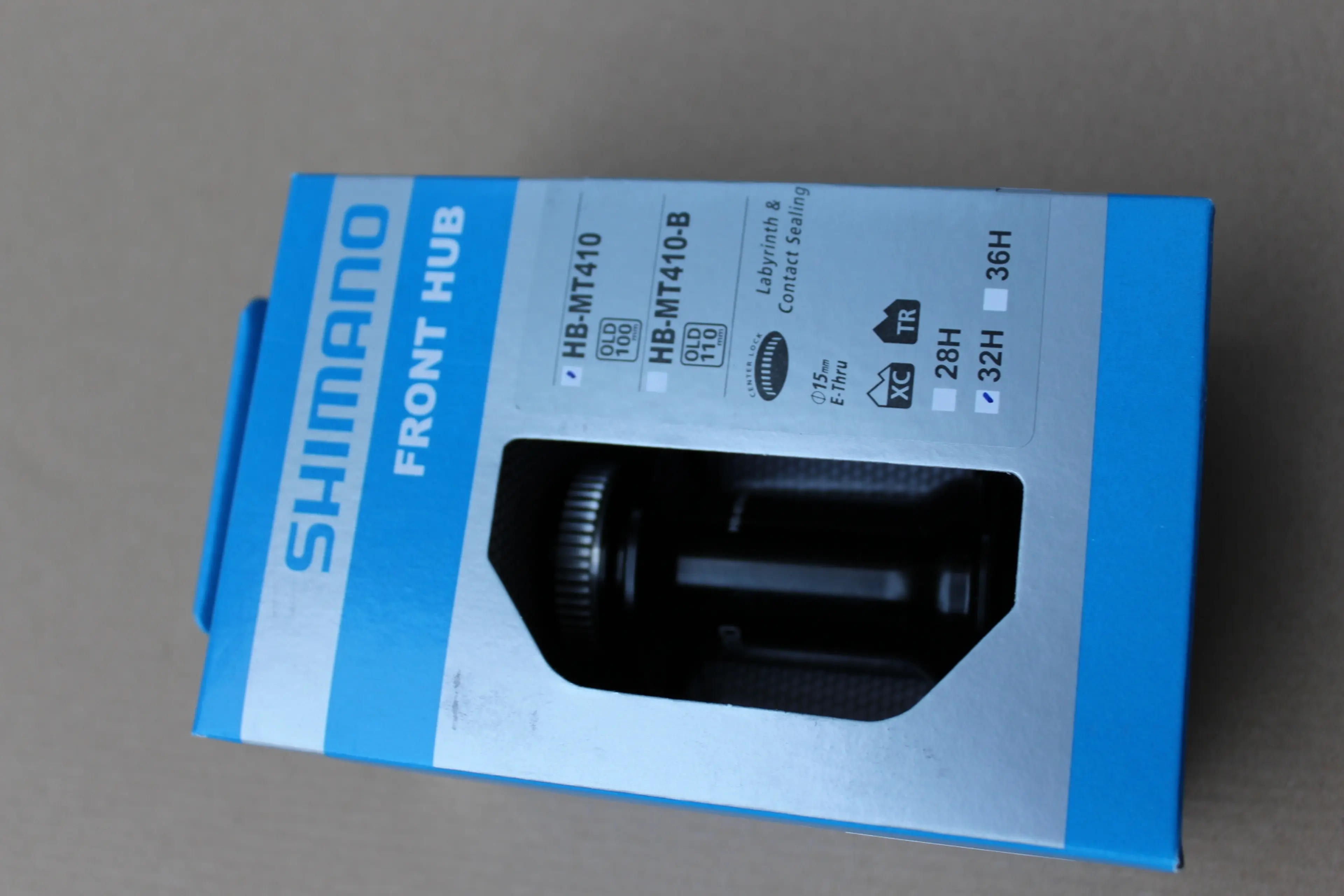 6. Shimano HB-MT410 Center-Lock butuc fata 15x100mm 32h
