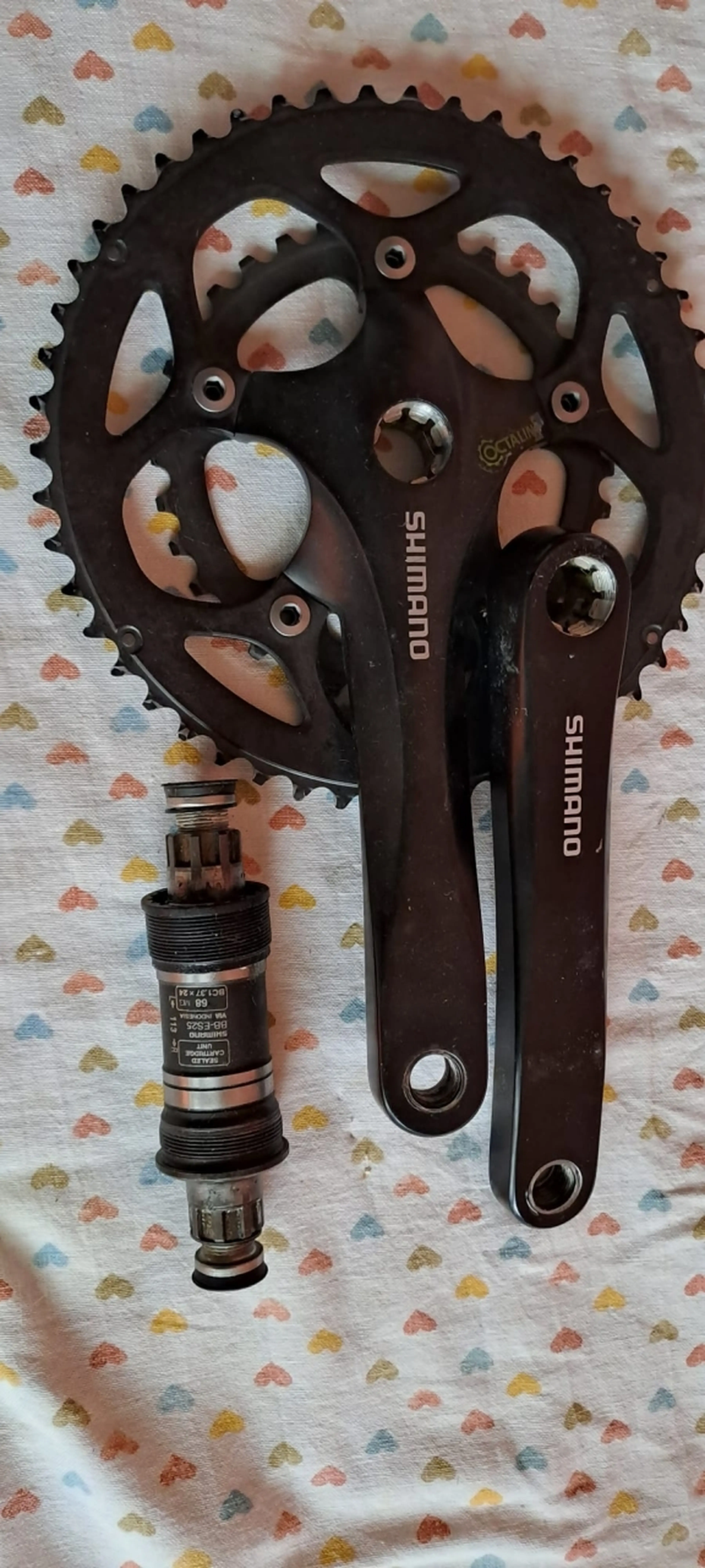 1. Angrenaj pedalier Shimano FC-R345 octalink