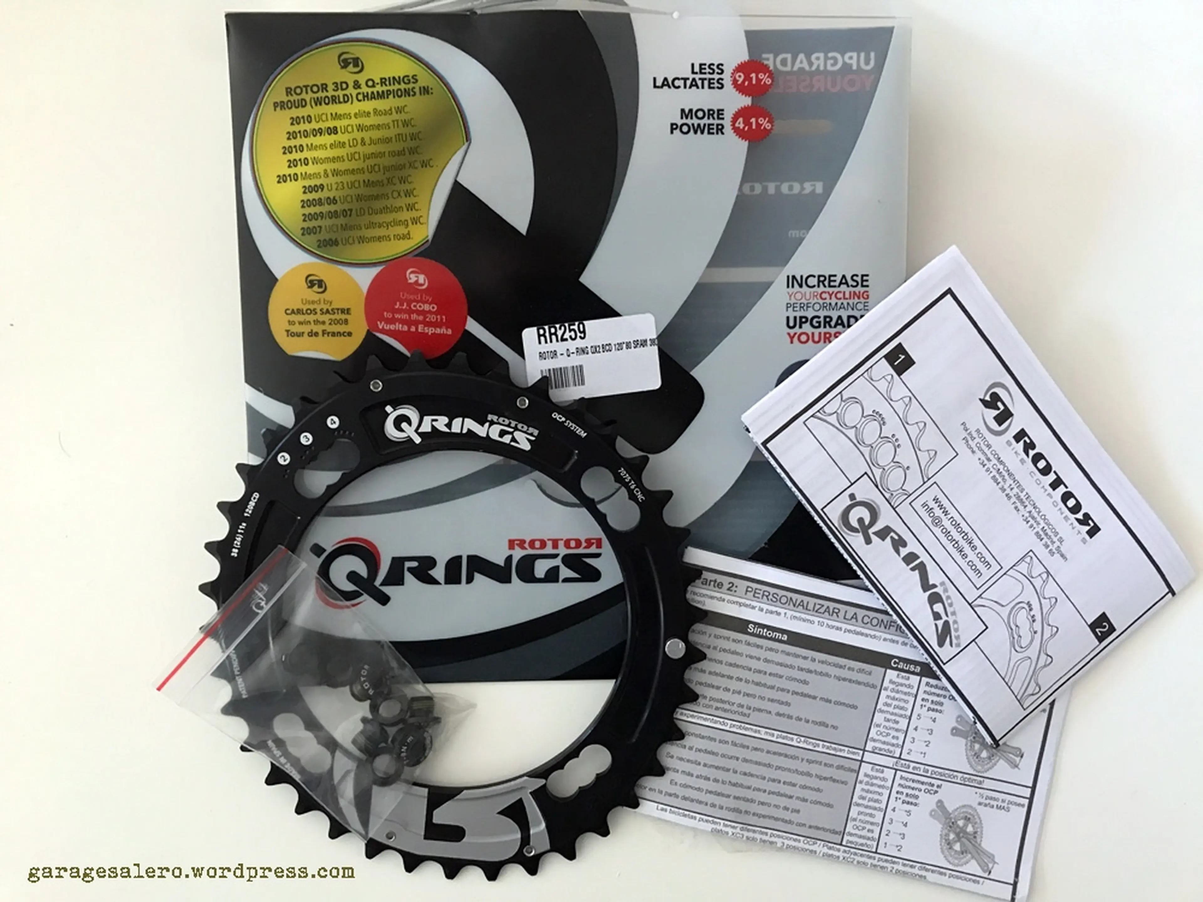 Image Rotor Q Rings QX2 BCD 120 4 bolt chainring foaie ovala angrenaj noua