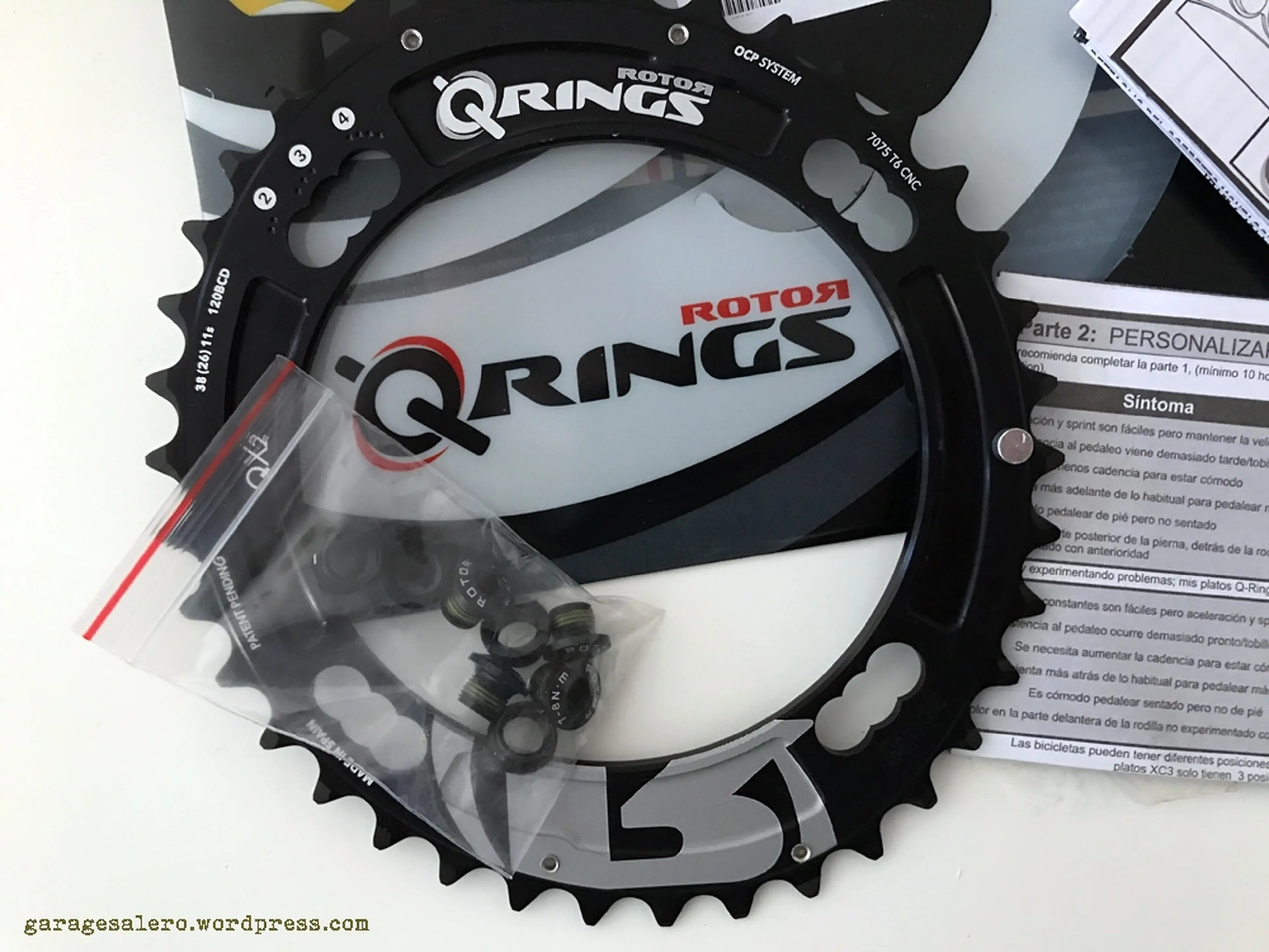 Image Rotor Q Rings QX2 BCD 120 4 bolt chainring foaie ovala angrenaj noua