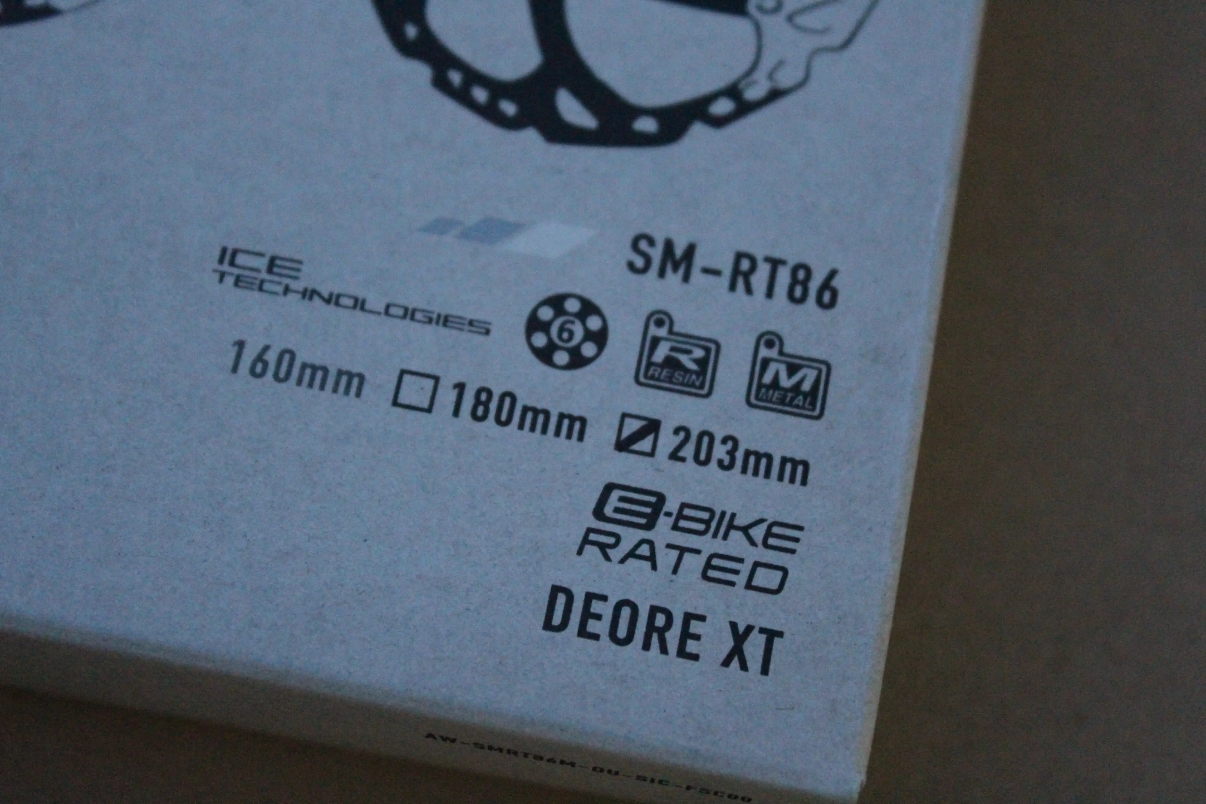 7. Shimano SM-RT86 XT Ice Technology - 203mm disc rotor