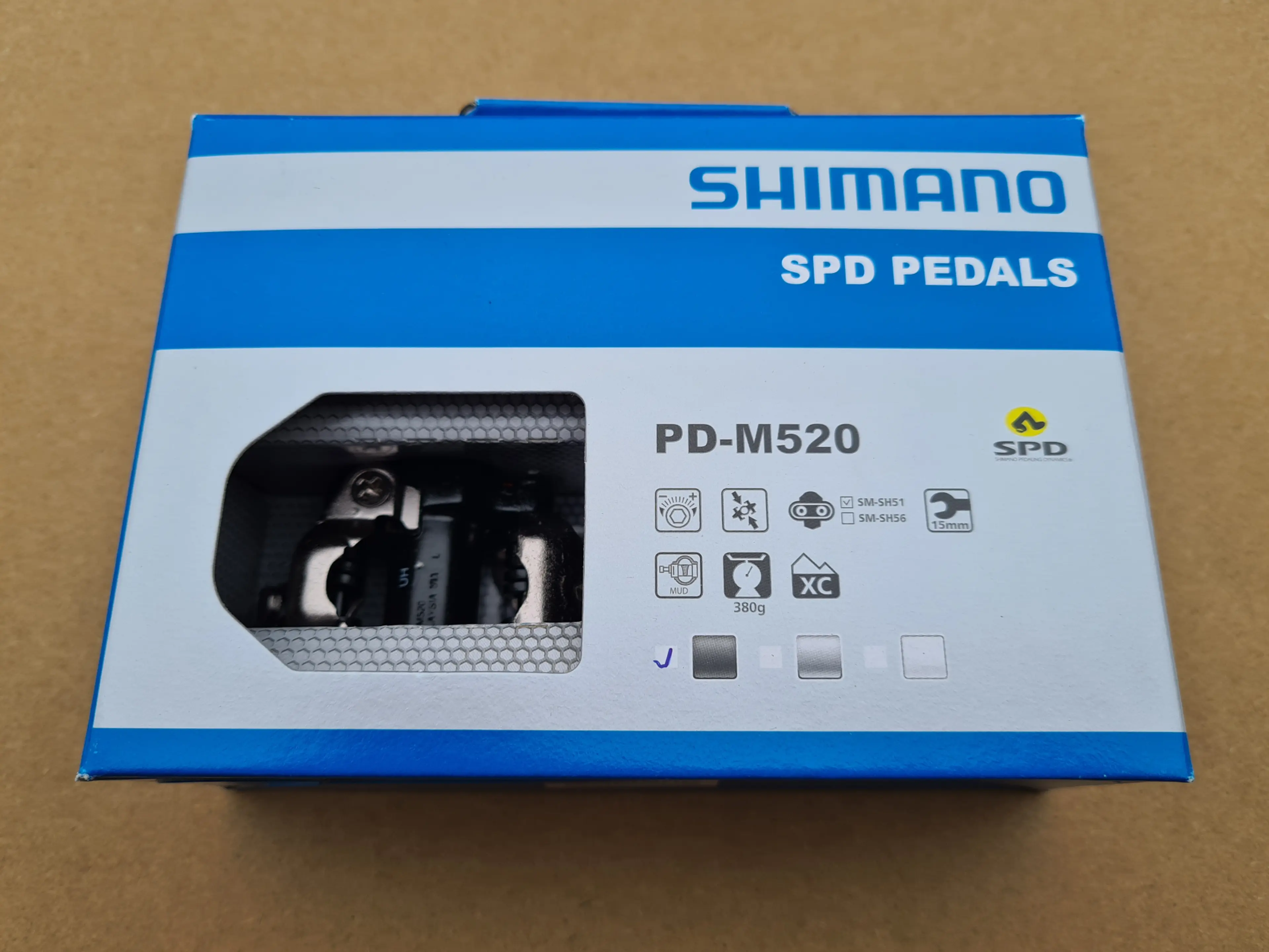 1. Pedale Shimano PD-M520 NOI.