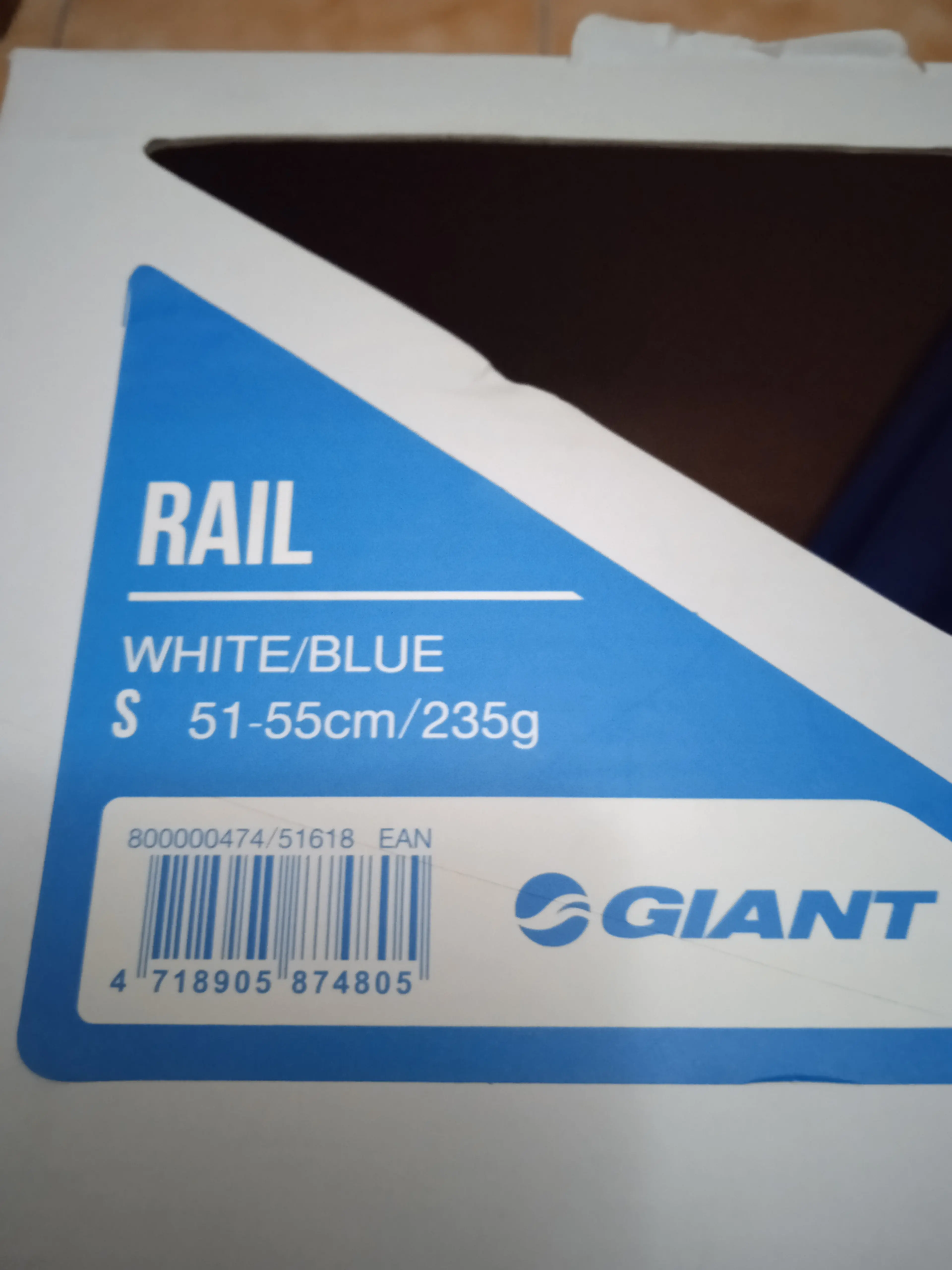 3. Casca Giant Rail alb albastru