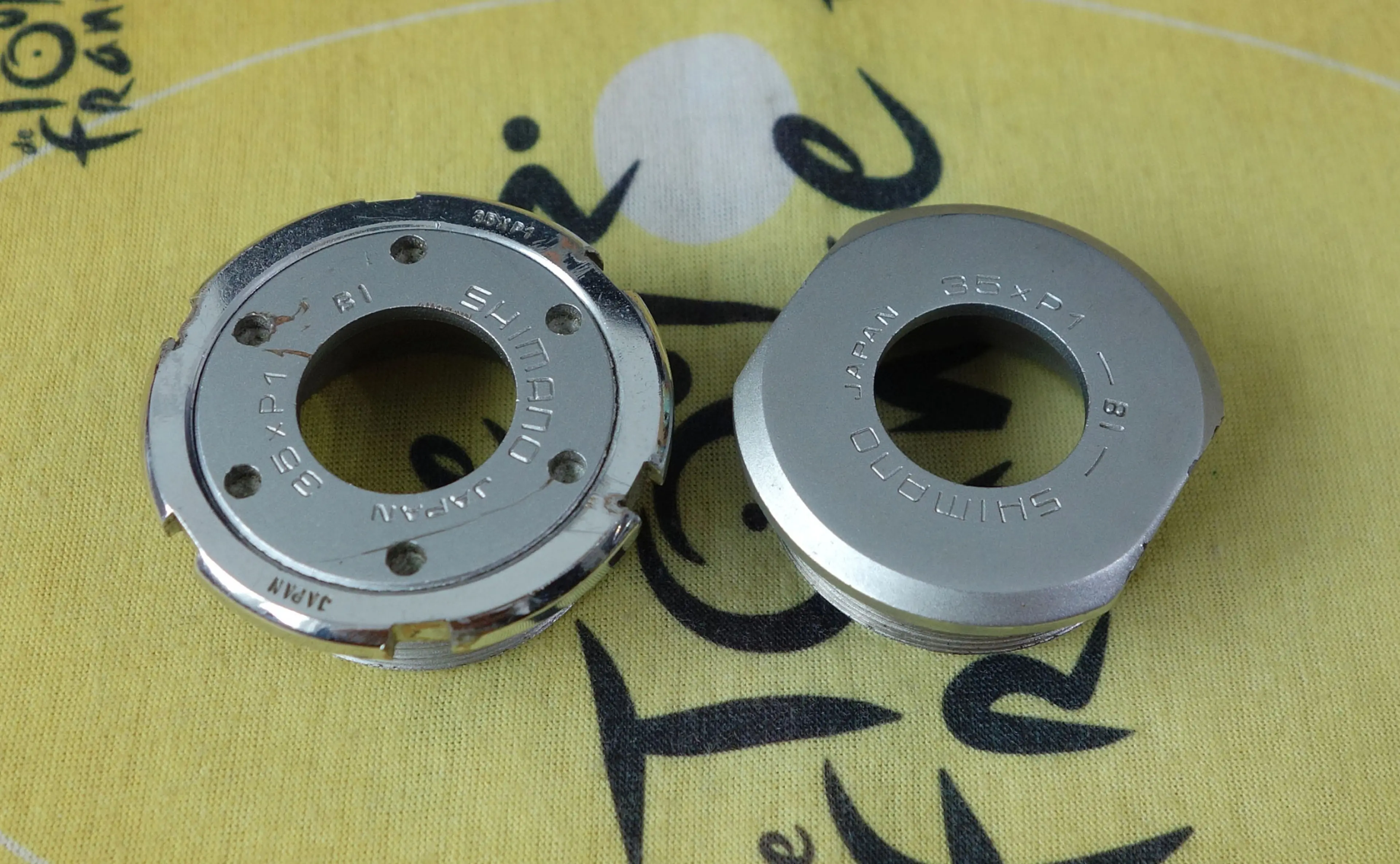 Image Vand perehce cupe butuc pedalier Shimano Dura Ace filet francez 35xP1