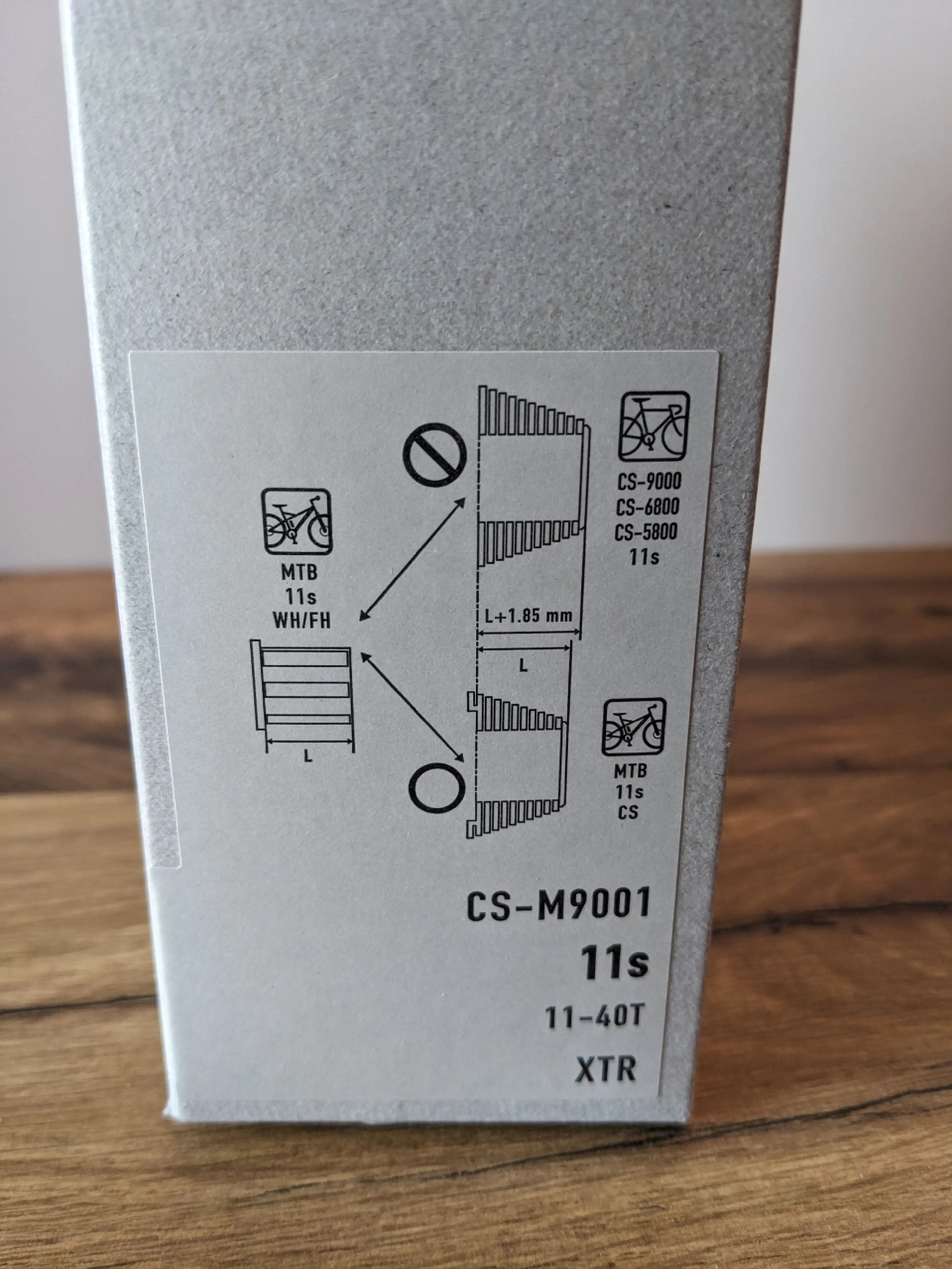 Image Pinioane pe caseta Shimano CSM9001 11v 11-40T