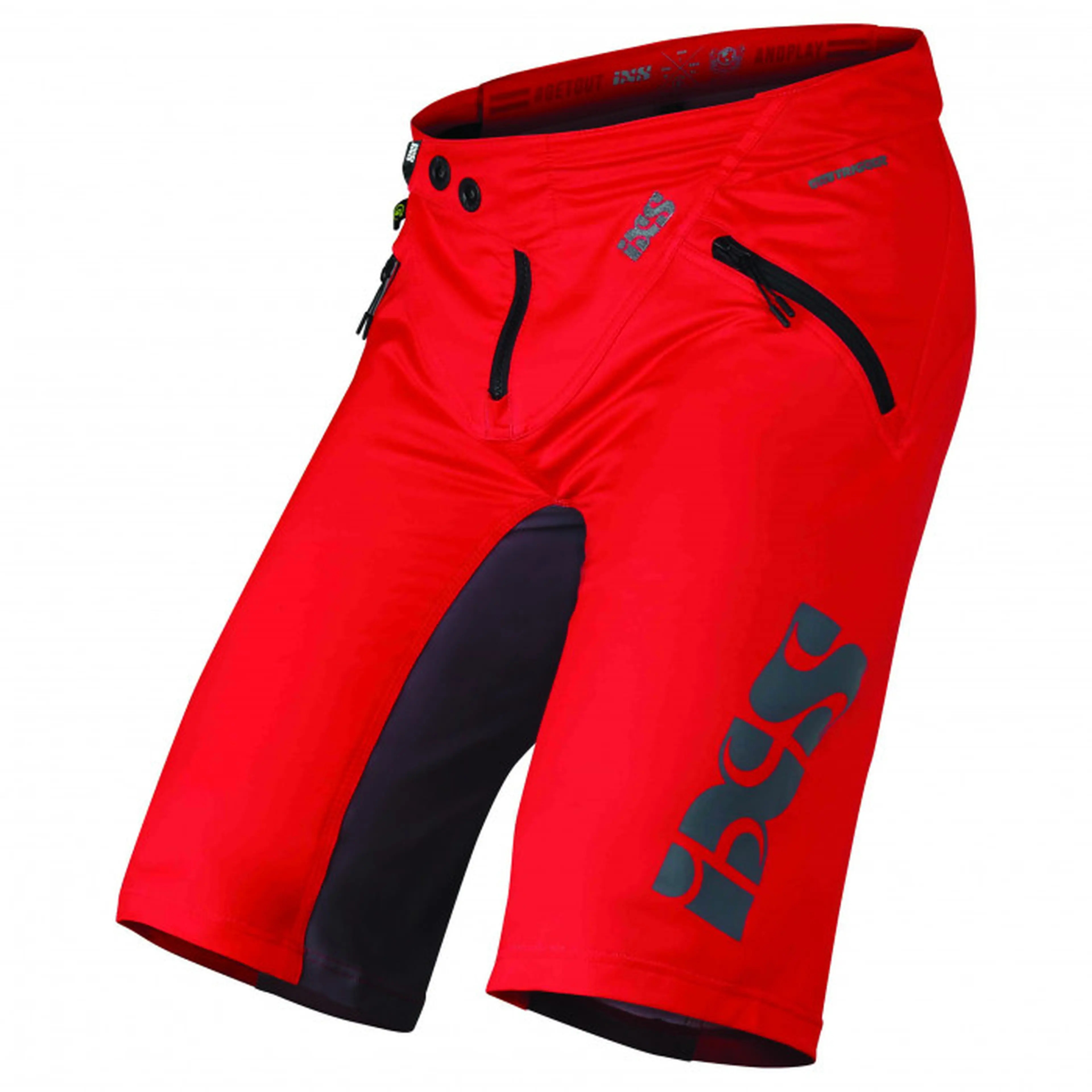 1. IXS TRIGGER SHORTS RED-GRAPHITE