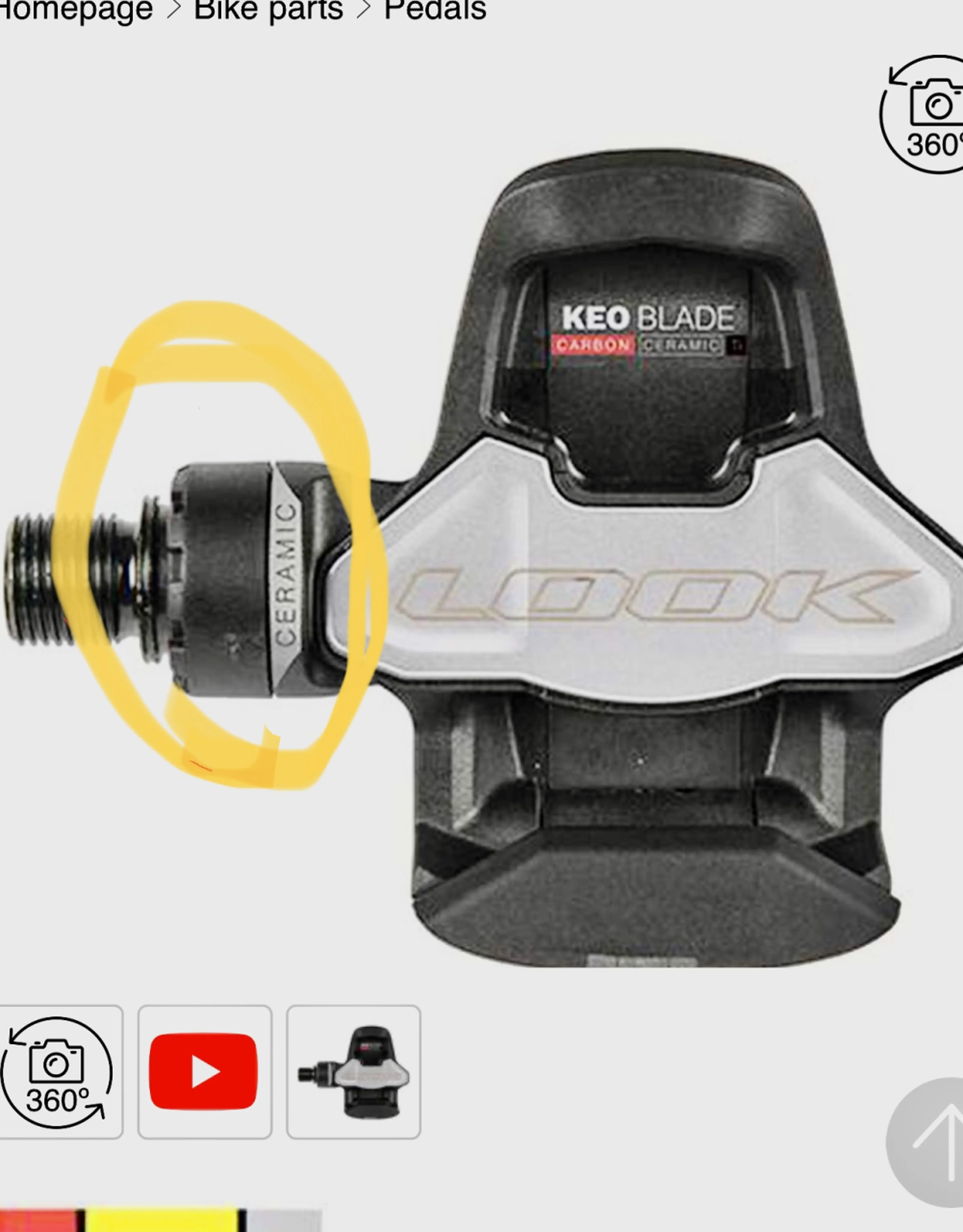 Image Cumpăr pedale defecte Look Keo ceramic
