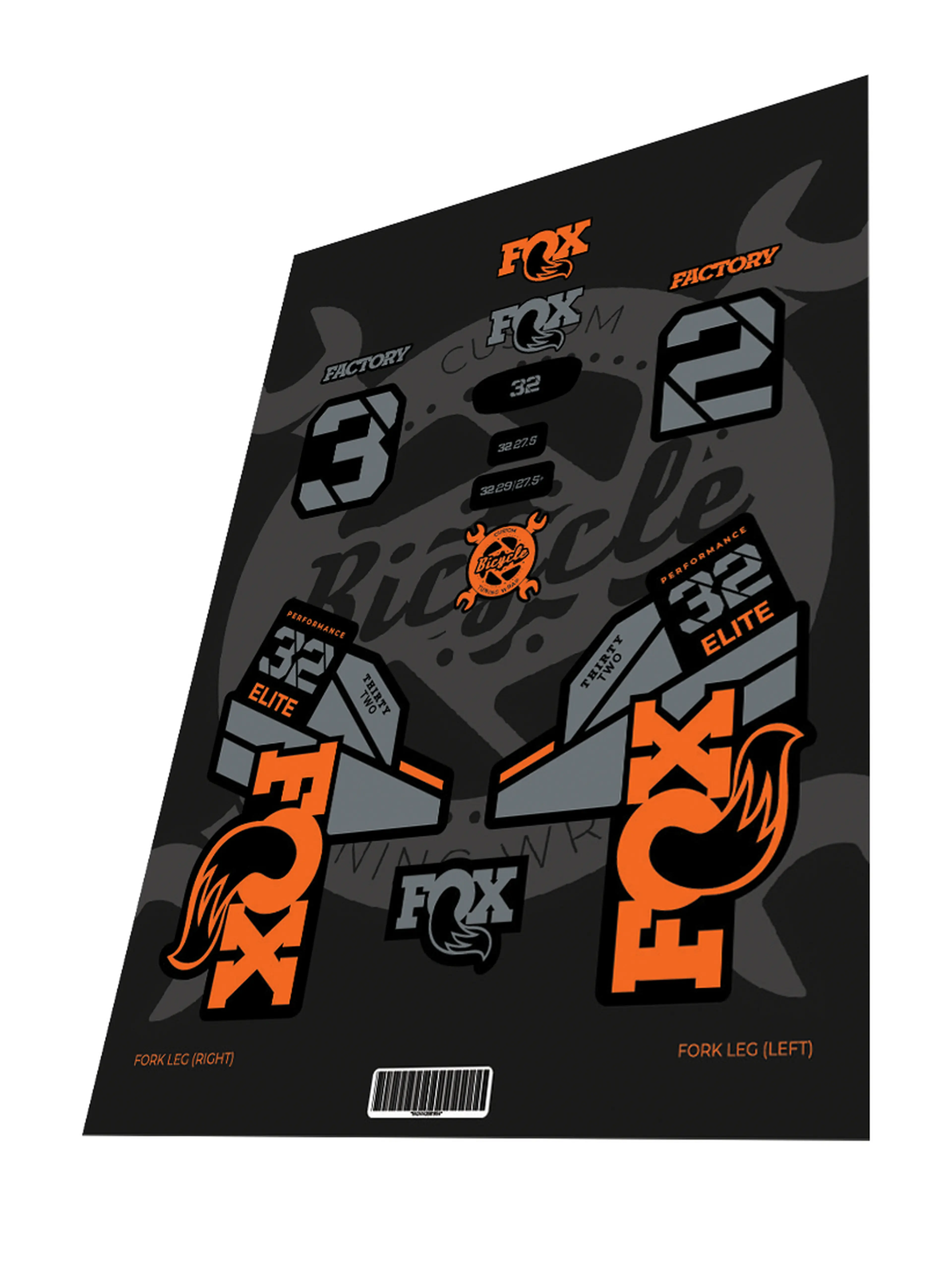 Image Stickere Fox Step Cast 32 Performance Elite Grey Orange