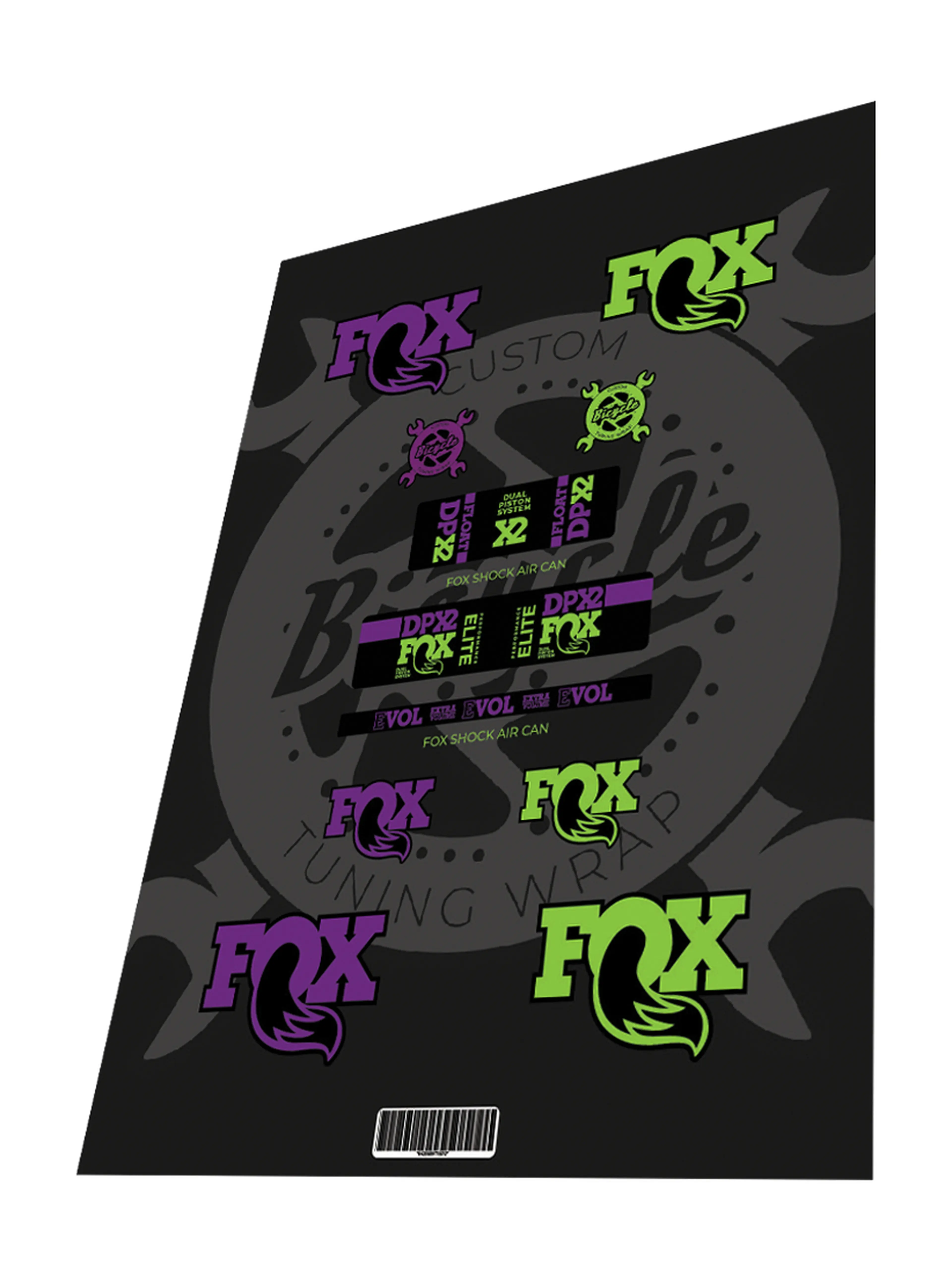 1. Stickere Fox Float DPX2 2020 Elite Performance Purple Green
