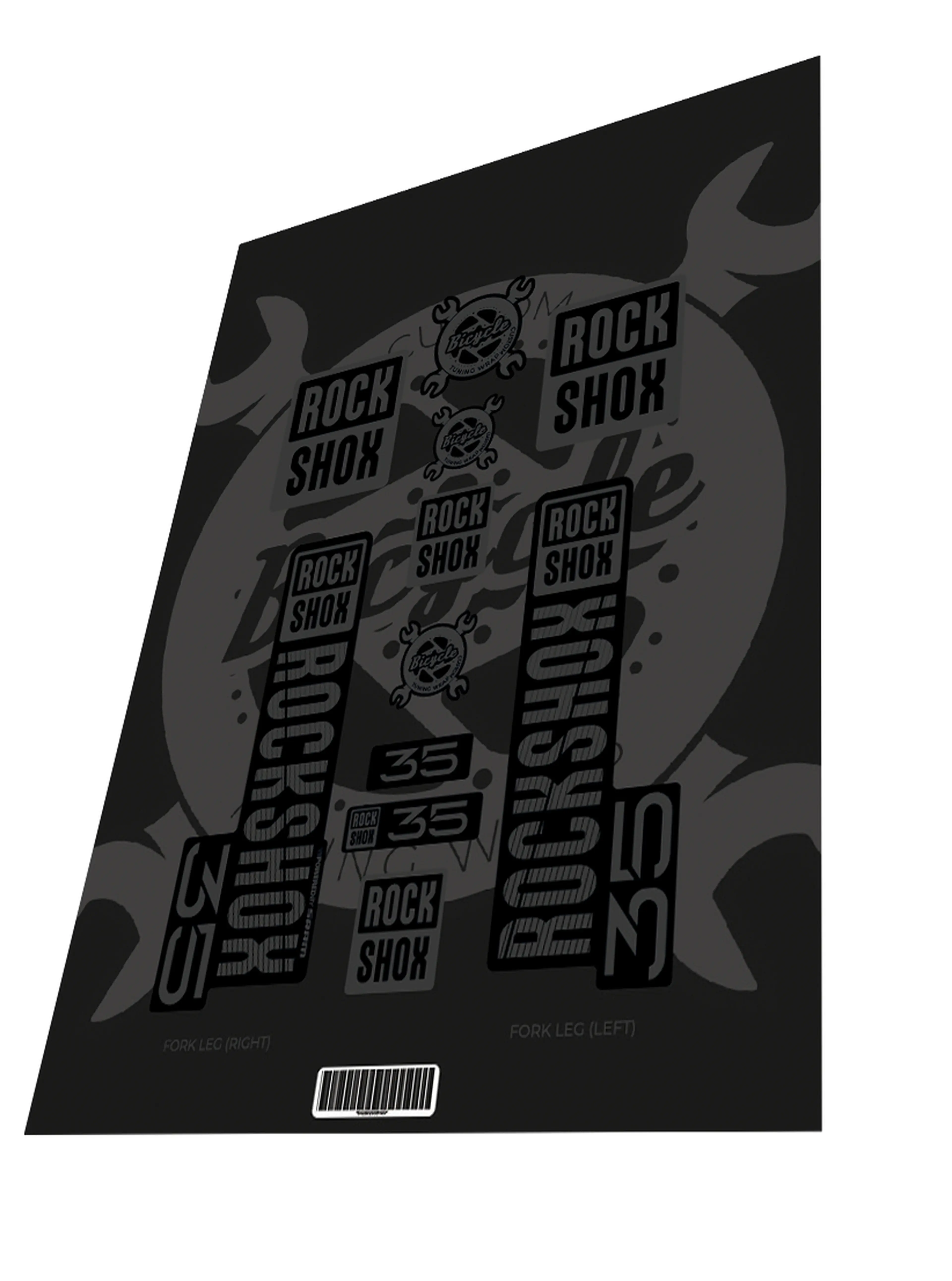 1. Stickere Rockshox 35 Stealth Black 2020