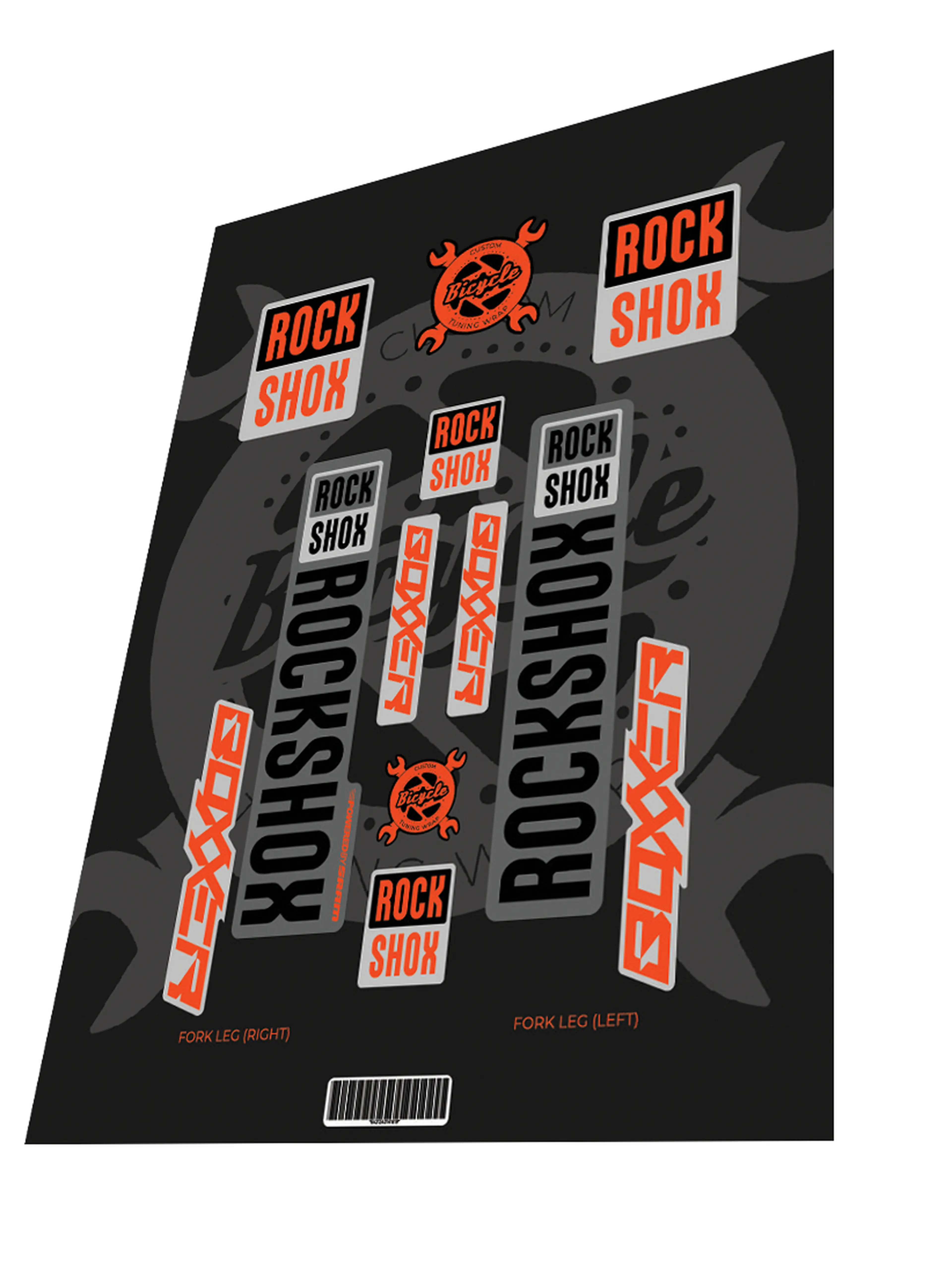 Image Stickere Rockshox Boxxer Grey Orange 2019