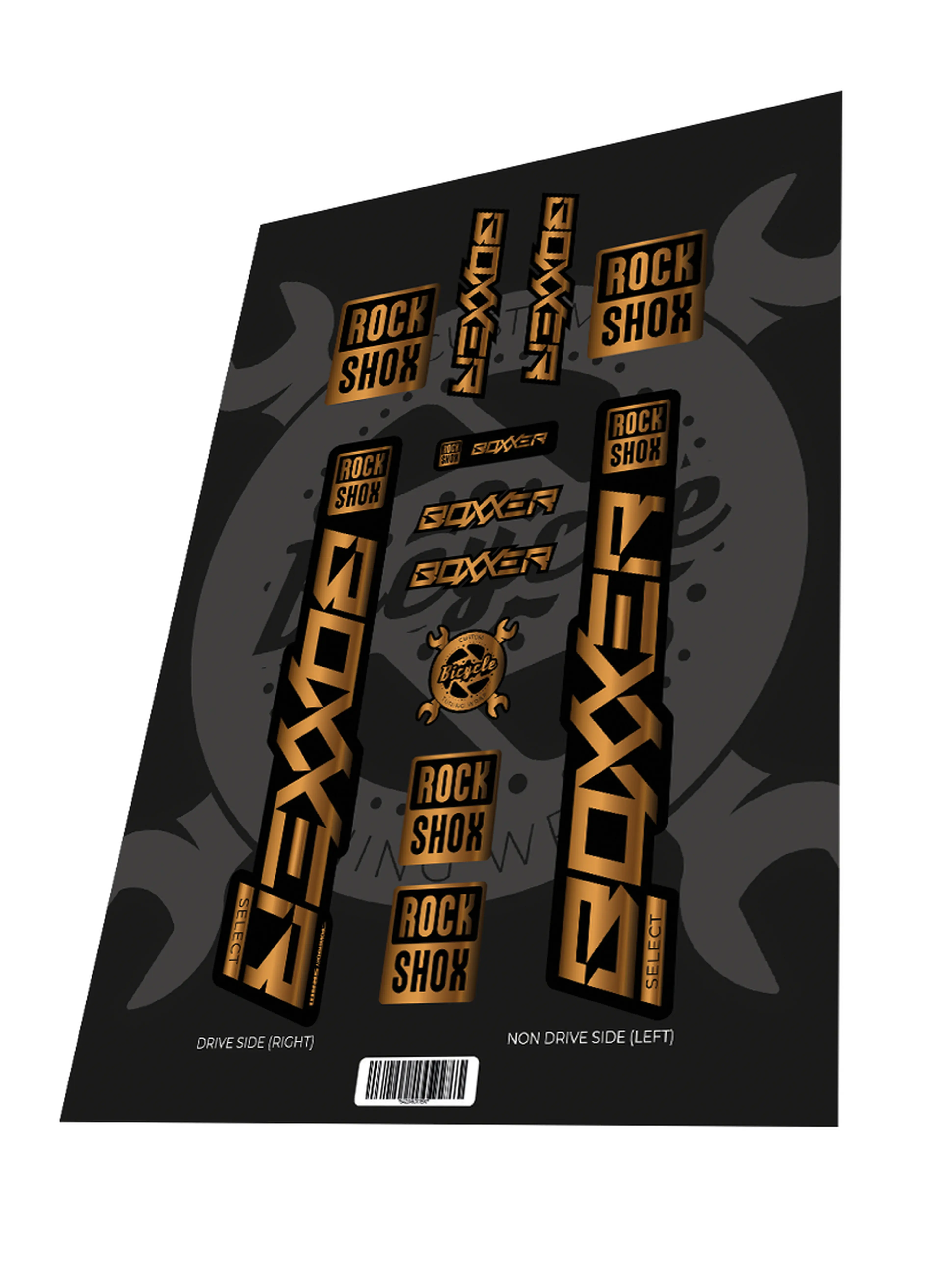 1. Stickere Rockshox Boxxer Select RC Gold 2022